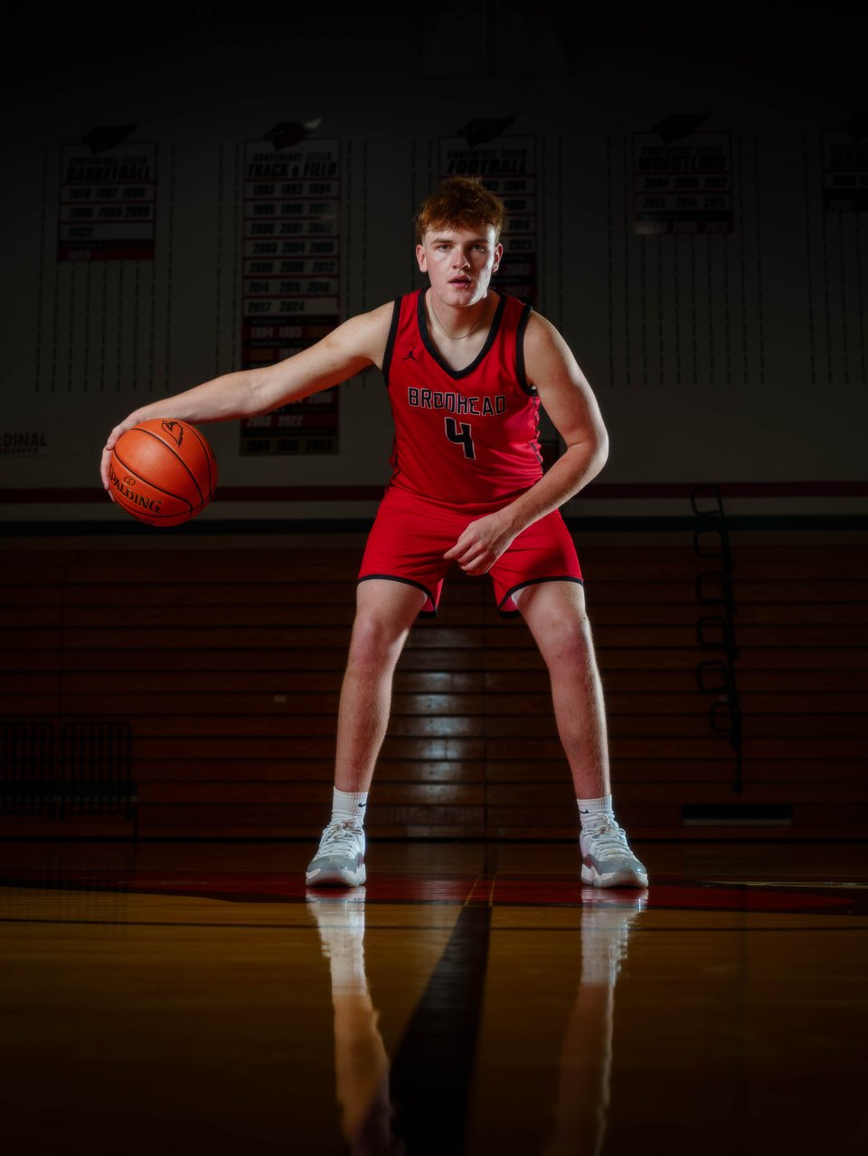 Lucas Keating poses for senior photos in Brodhead, Wisconsin on September 14th, 2025. Keating will graduate in 2026. for Second Crop Creative.
