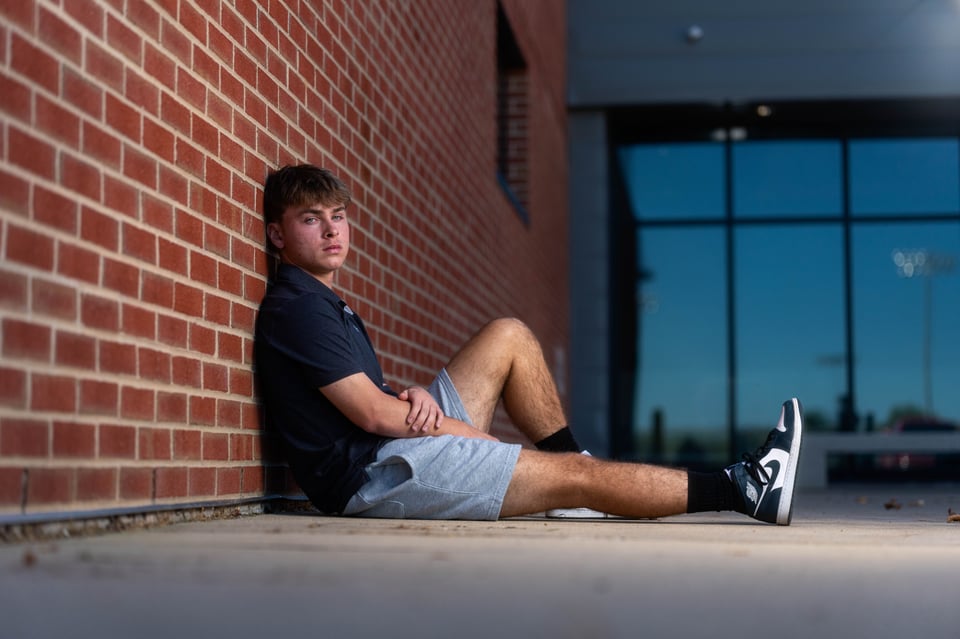 Preston Reed poses for senior photos in Mt. Horeb, Wisconsin on September 28th, 2025. Reed will graduate in 2026. for Second Crop Creative.