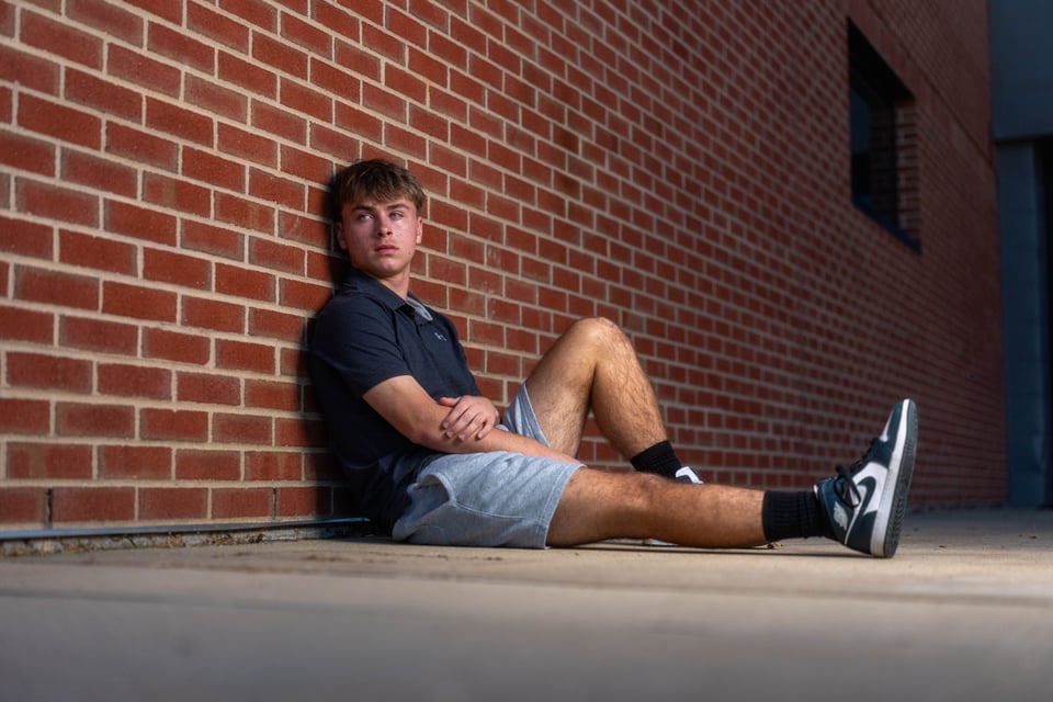 Preston Reed poses for senior photos in Mt. Horeb, Wisconsin on September 28th, 2025. Reed will graduate in 2026. for Second Crop Creative.