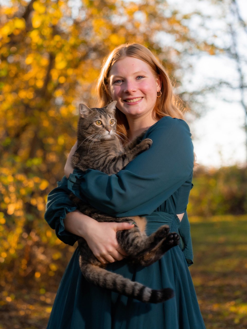 Kira Schmidt poses for senior photos in Monroe, Wisconsin on October 19th, 2025. Schmidt will graduate in 2026. for Second Crop Creative.