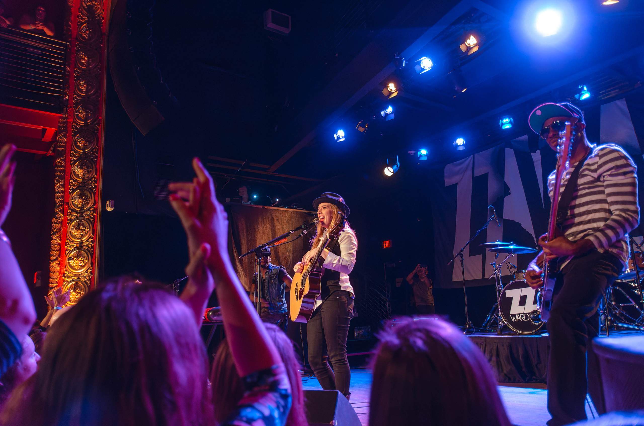 ZZ Ward performing at The Majestic in Madison, WI June 26, 2013, photography by Ross Harried for Second Crop Music