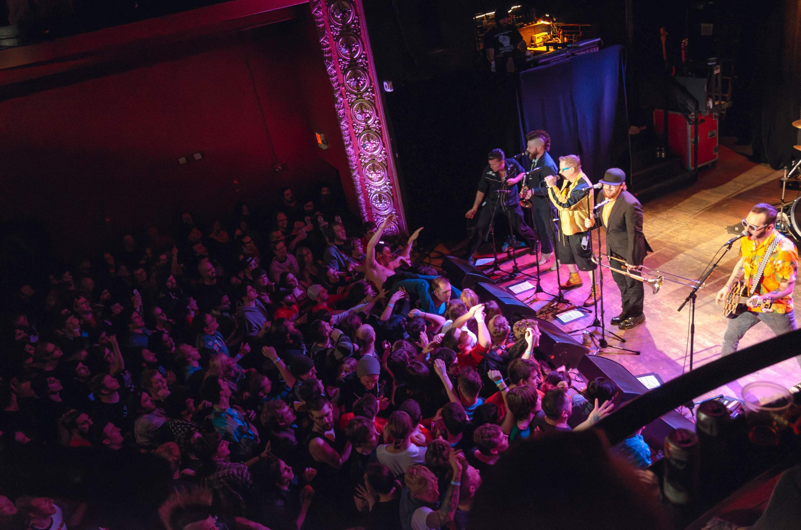 Reel Big Fish performing at The Majestic in Madison, WI March 22, 2014, photography by Ross Harried for Second Crop Music