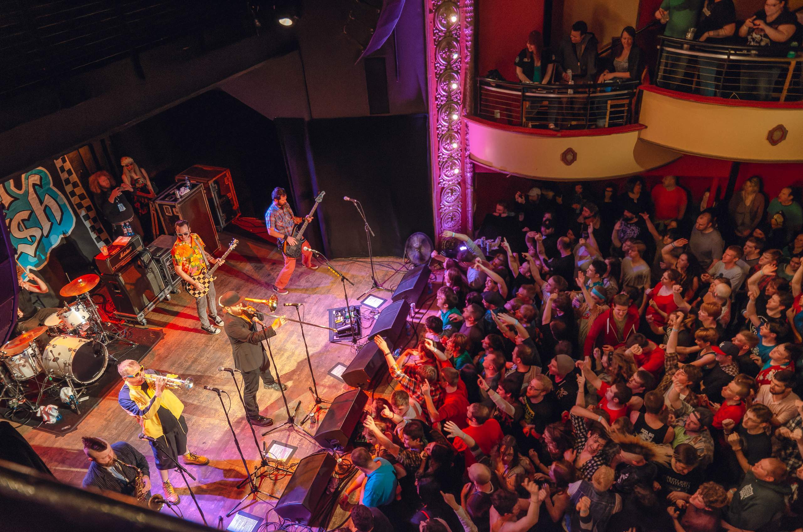 Reel Big Fish performing at The Majestic in Madison, WI March 22, 2014, photography by Ross Harried for Second Crop Music