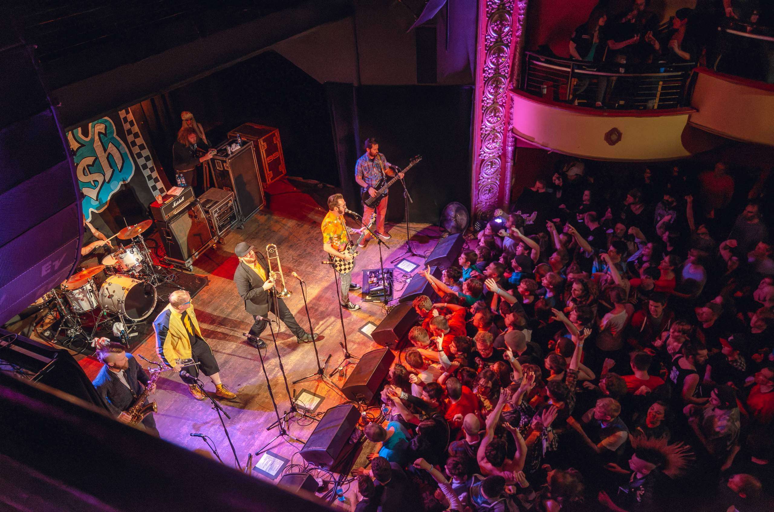 Reel Big Fish performing at The Majestic in Madison, WI March 22, 2014, photography by Ross Harried for Second Crop Music