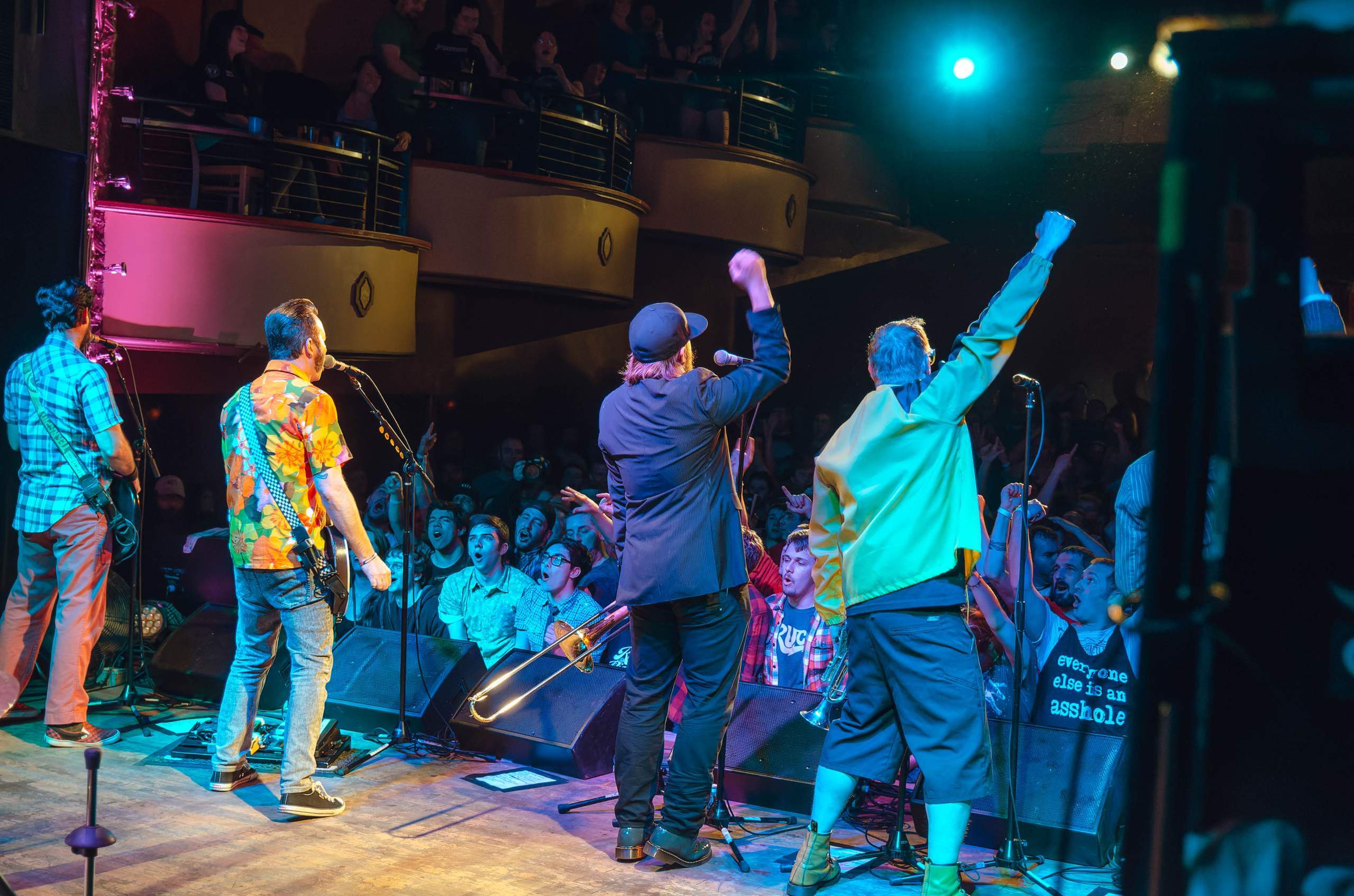 Reel Big Fish performing at The Majestic in Madison, WI March 22, 2014, photography by Ross Harried for Second Crop Music