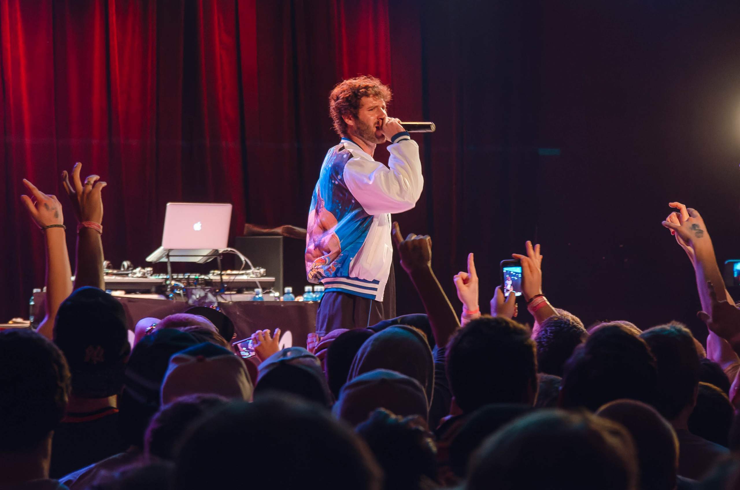 Lil Dicky performing at The Majestic in Madison, WI March 27th, 2014, photography by Ross Harried for Second Crop Music
