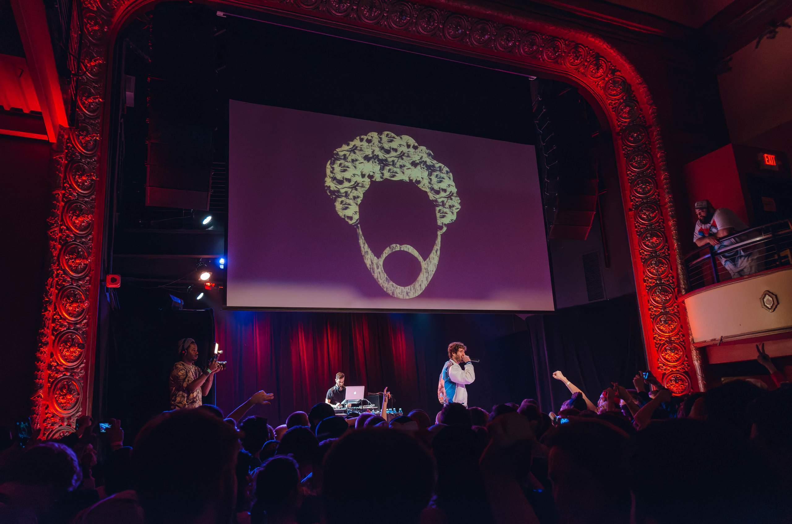 Lil Dicky performing at The Majestic in Madison, WI March 27th, 2014, photography by Ross Harried for Second Crop Music