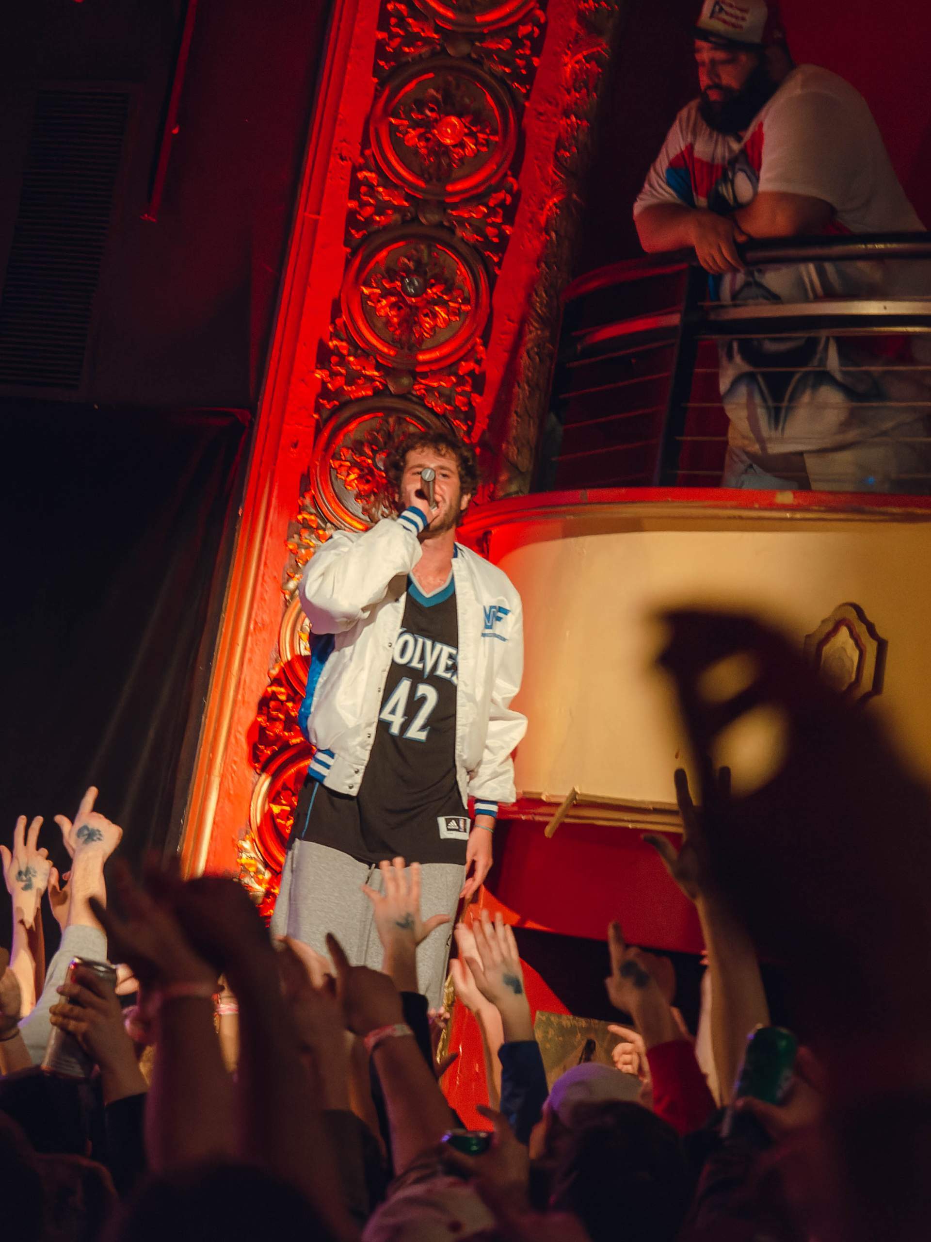 Lil Dicky performing at The Majestic in Madison, WI March 27th, 2014, photography by Ross Harried for Second Crop Music