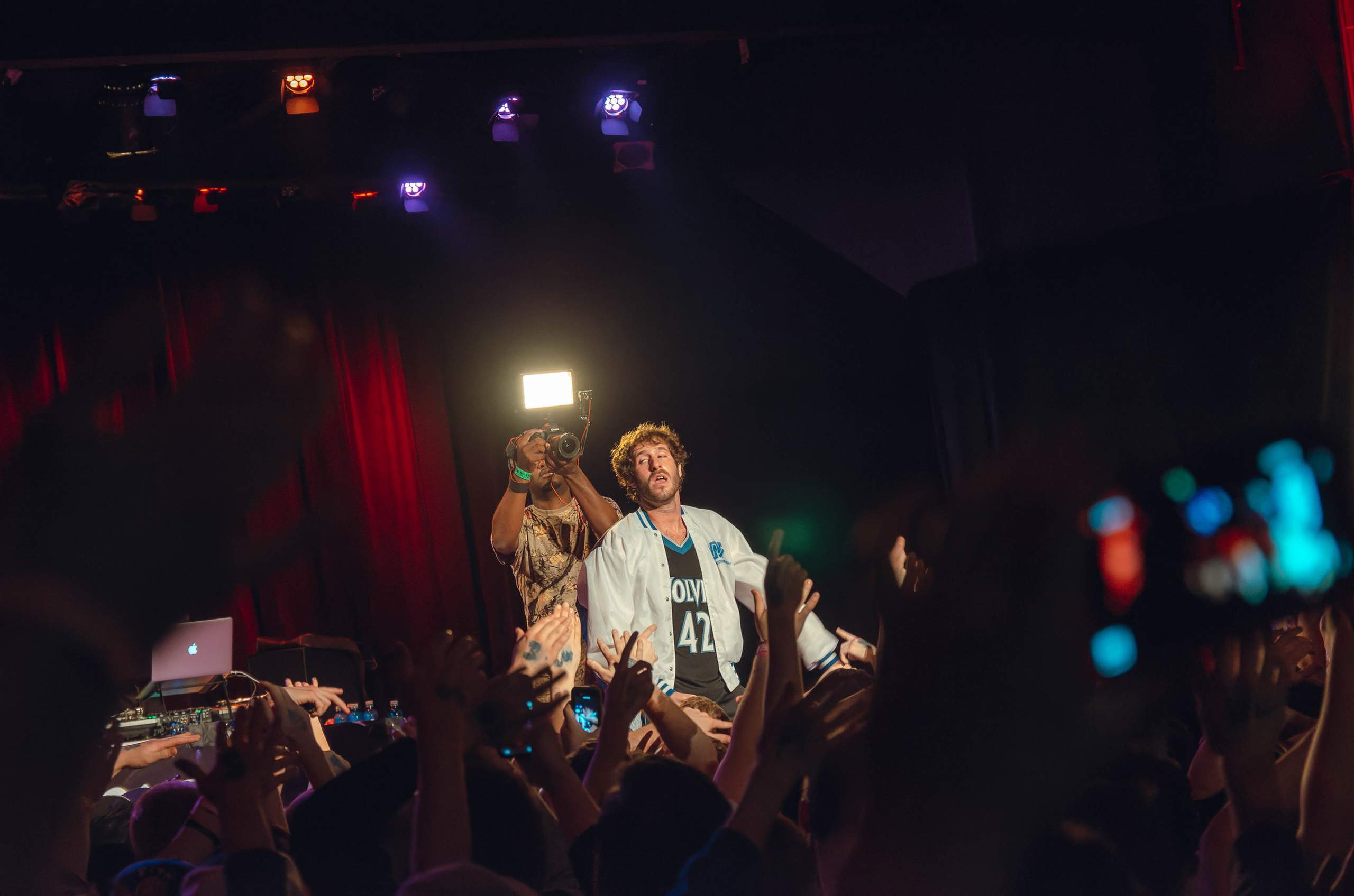 Lil Dicky performing at The Majestic in Madison, WI March 27th, 2014, photography by Ross Harried for Second Crop Music