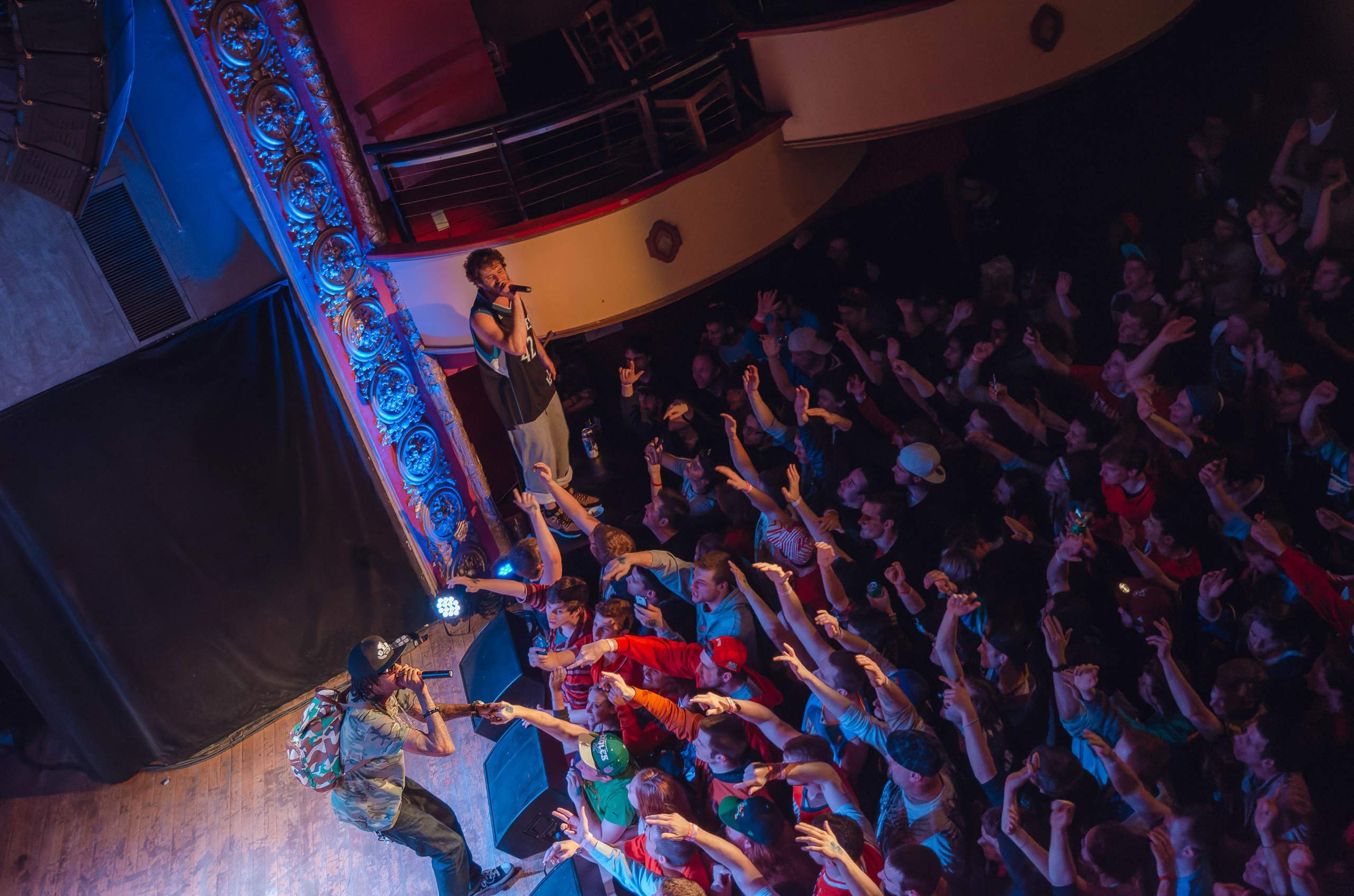 Lil Dicky performing at The Majestic in Madison, WI March 27th, 2014, photography by Ross Harried for Second Crop Music