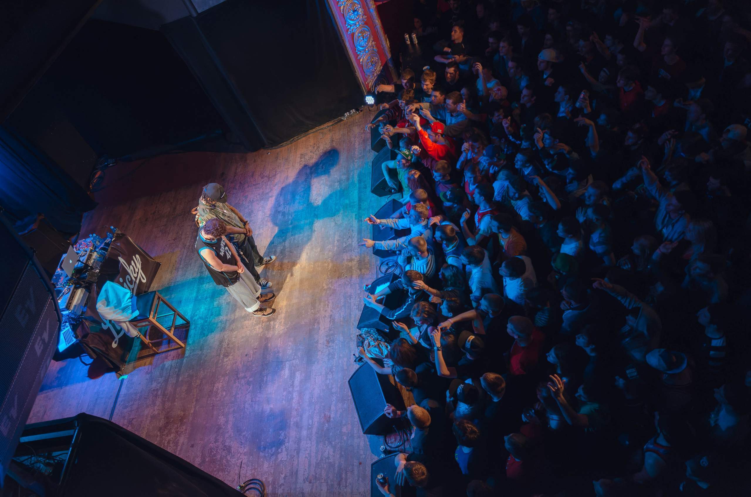 Lil Dicky performing at The Majestic in Madison, WI March 27th, 2014, photography by Ross Harried for Second Crop Music