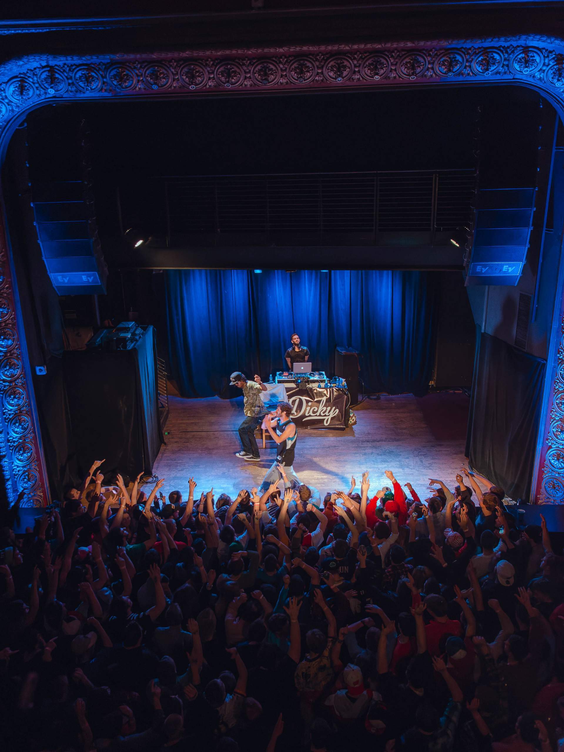 Lil Dicky performing at The Majestic in Madison, WI March 27th, 2014, photography by Ross Harried for Second Crop Music