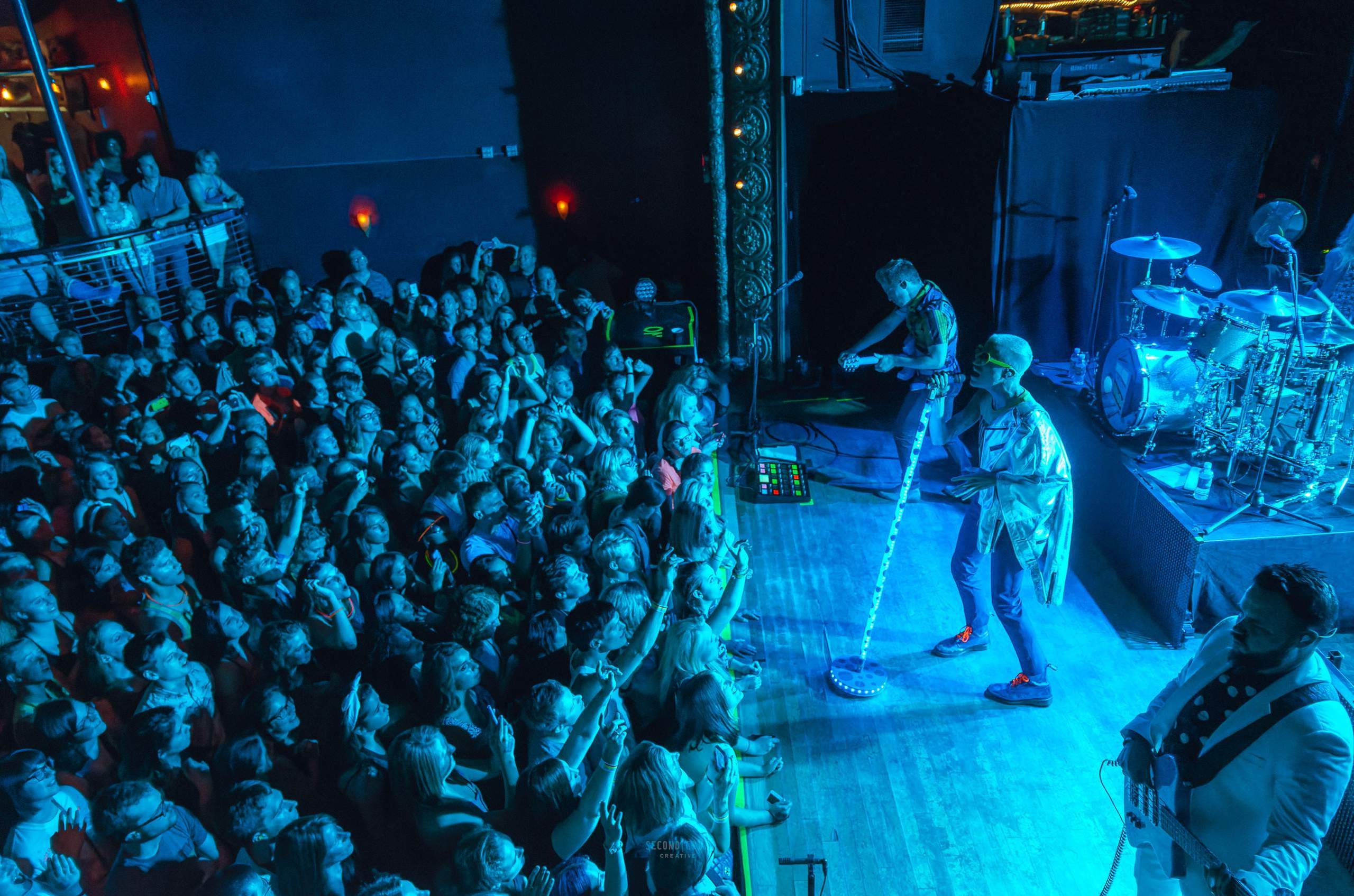 Neon Trees performing at The Majestic in Madison, WI June 24th, 2014, photography by Ross Harried for Second Crop Music
