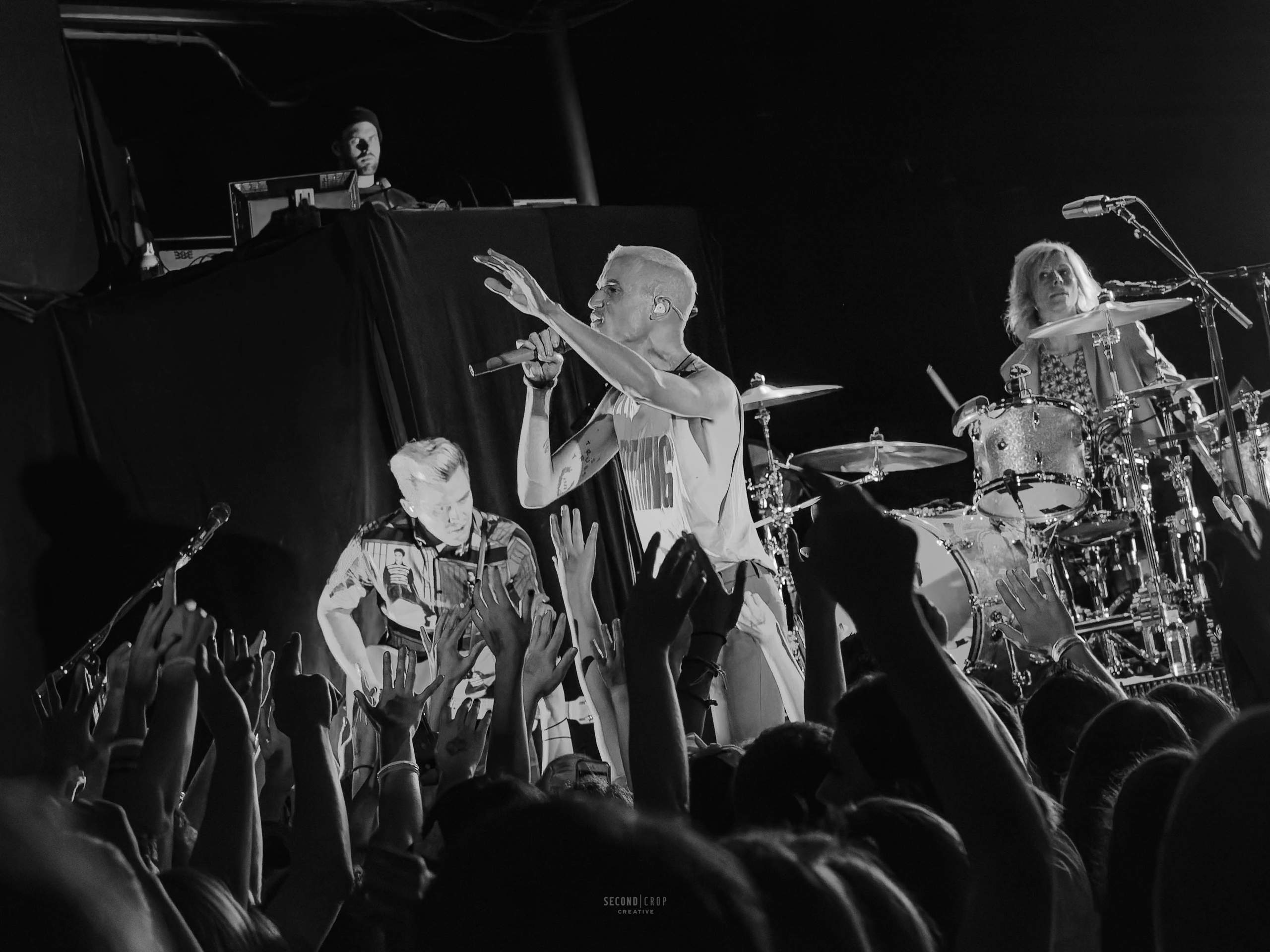 Neon Trees performing at The Majestic in Madison, WI June 24th, 2014, photography by Ross Harried for Second Crop Music