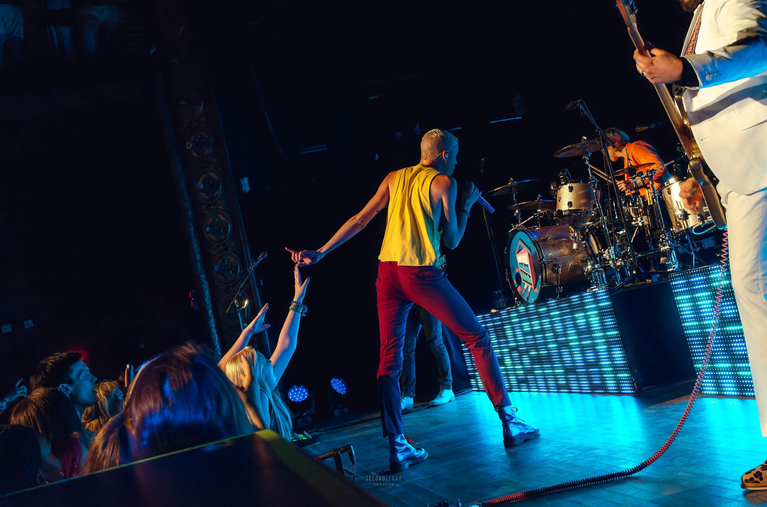 Neon Trees performing at The Majestic in Madison, WI June 24th, 2014, photography by Ross Harried for Second Crop Music
