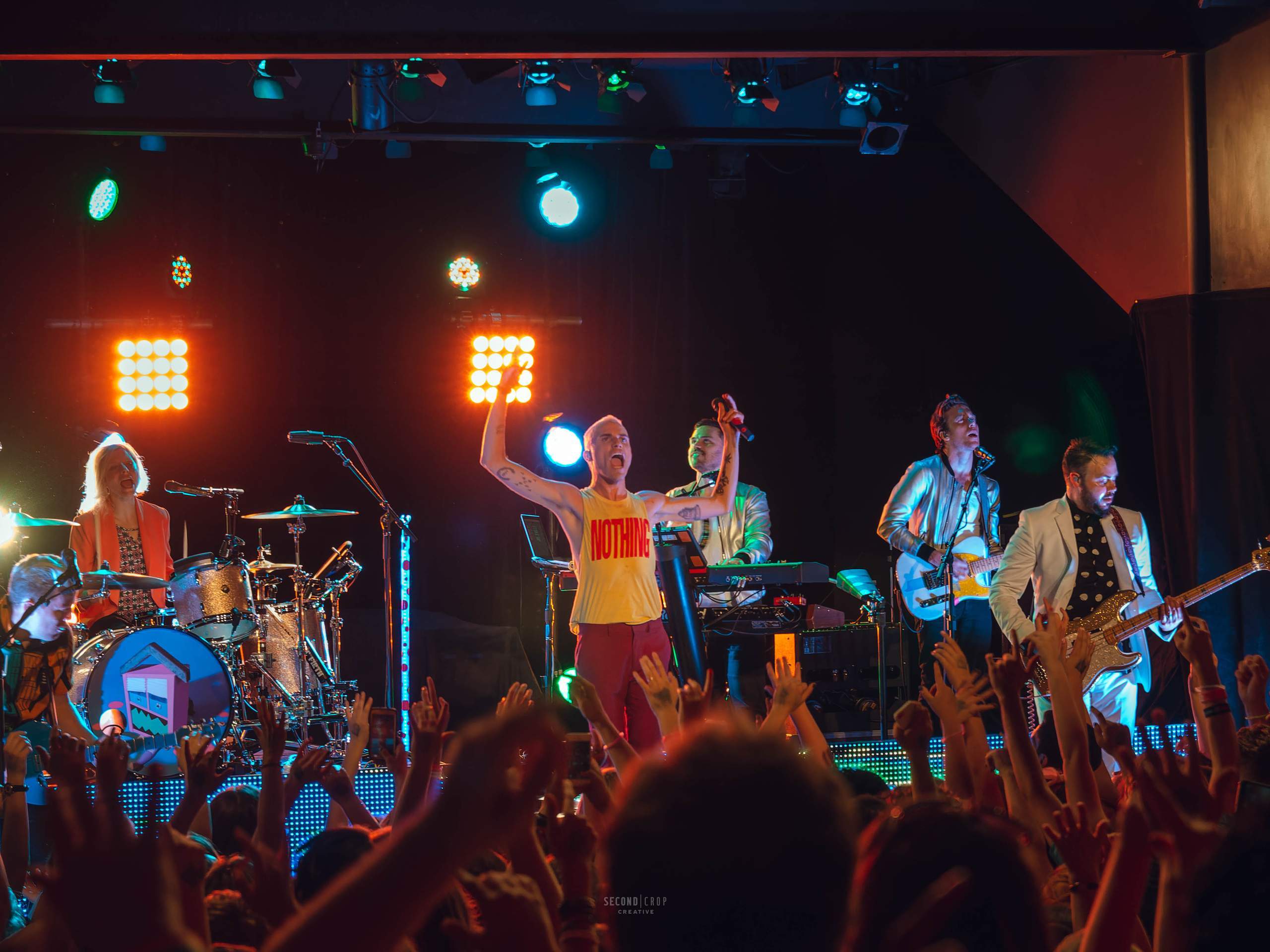 Neon Trees performing at The Majestic in Madison, WI June 24th, 2014, photography by Ross Harried for Second Crop Music