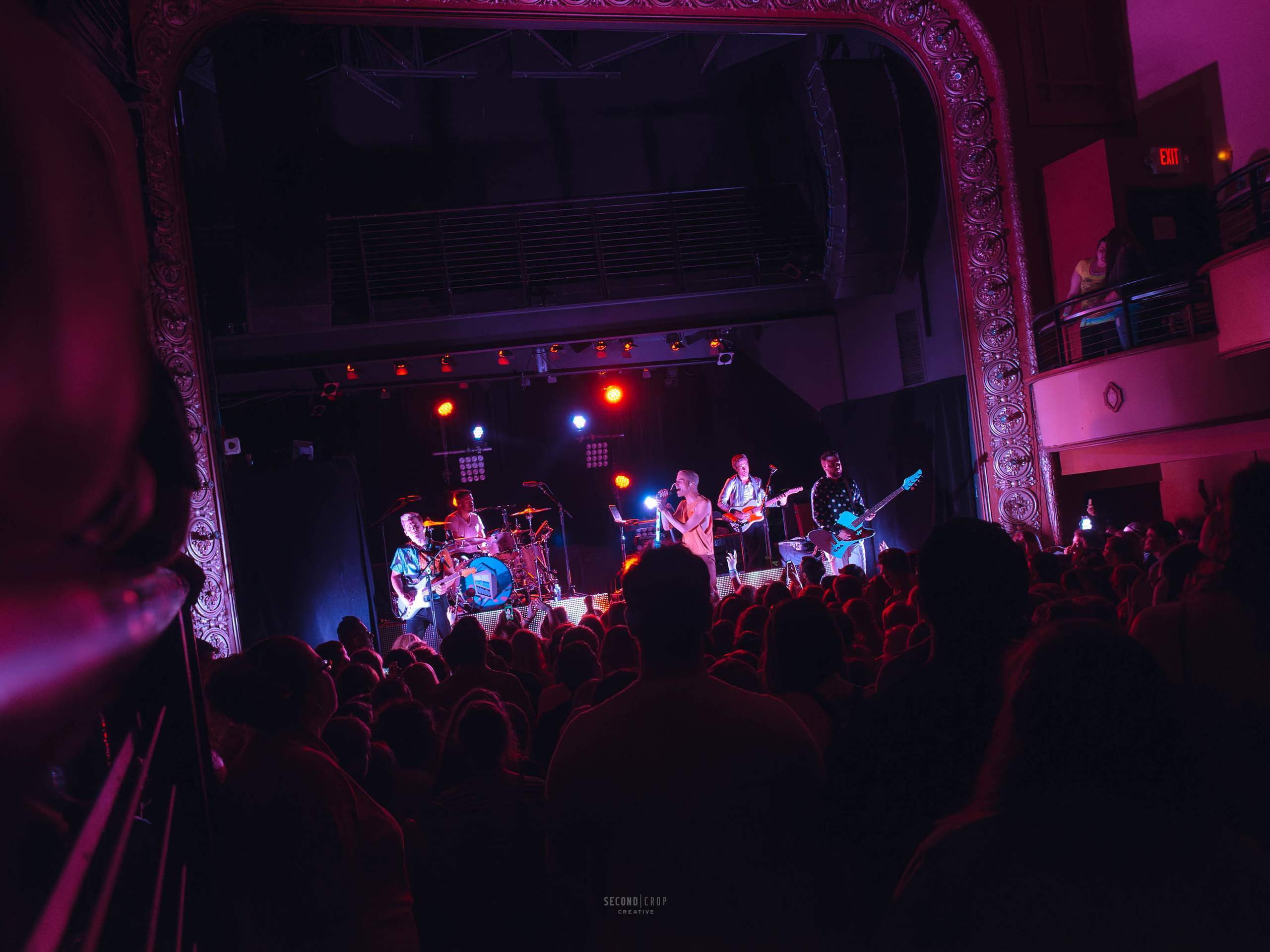 Neon Trees performing at The Majestic in Madison, WI June 24th, 2014, photography by Ross Harried for Second Crop Music