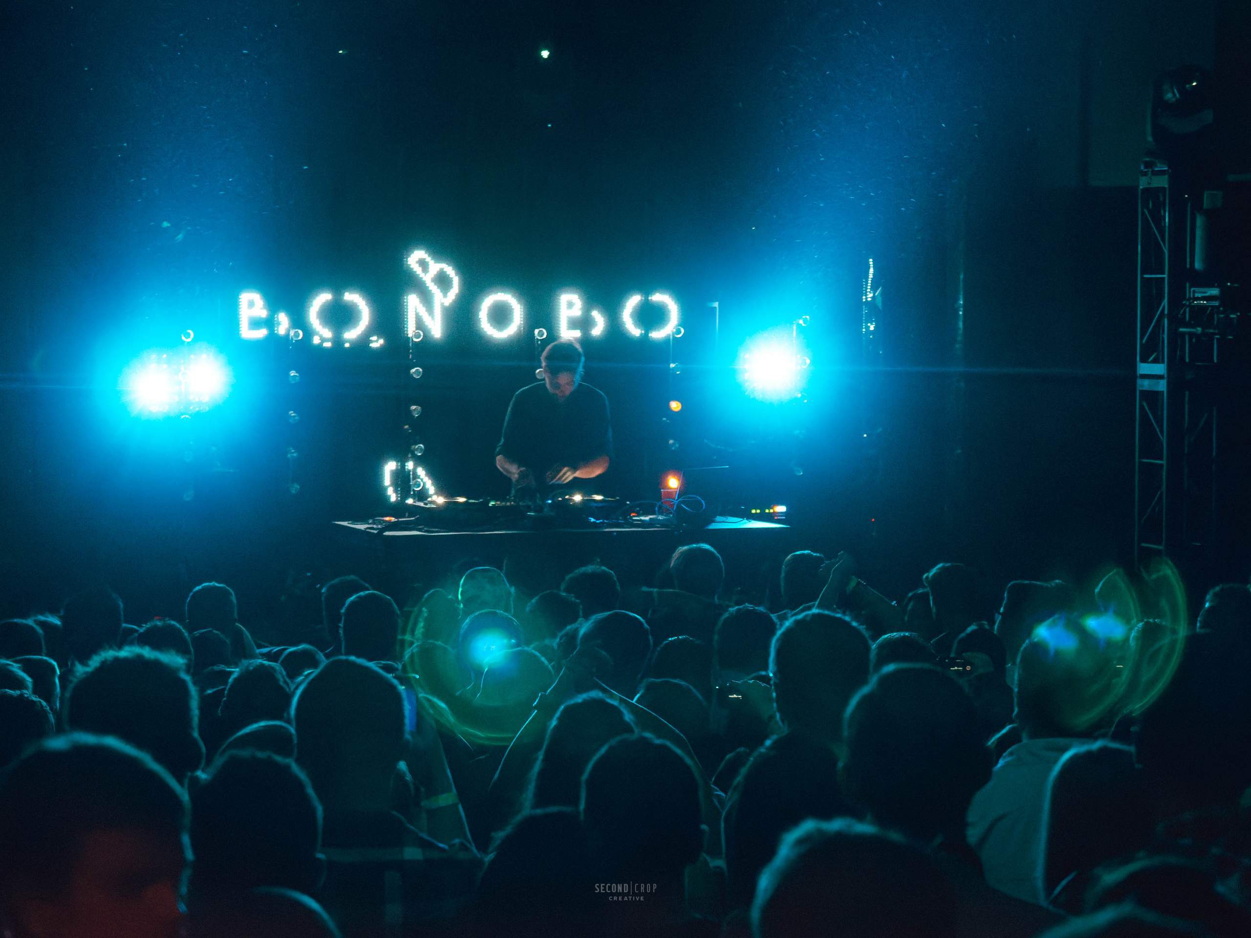 Bonobo performing at The Majestic in Madison, WI September 18th, 2014, photography by Ross Harried for Second Crop Music