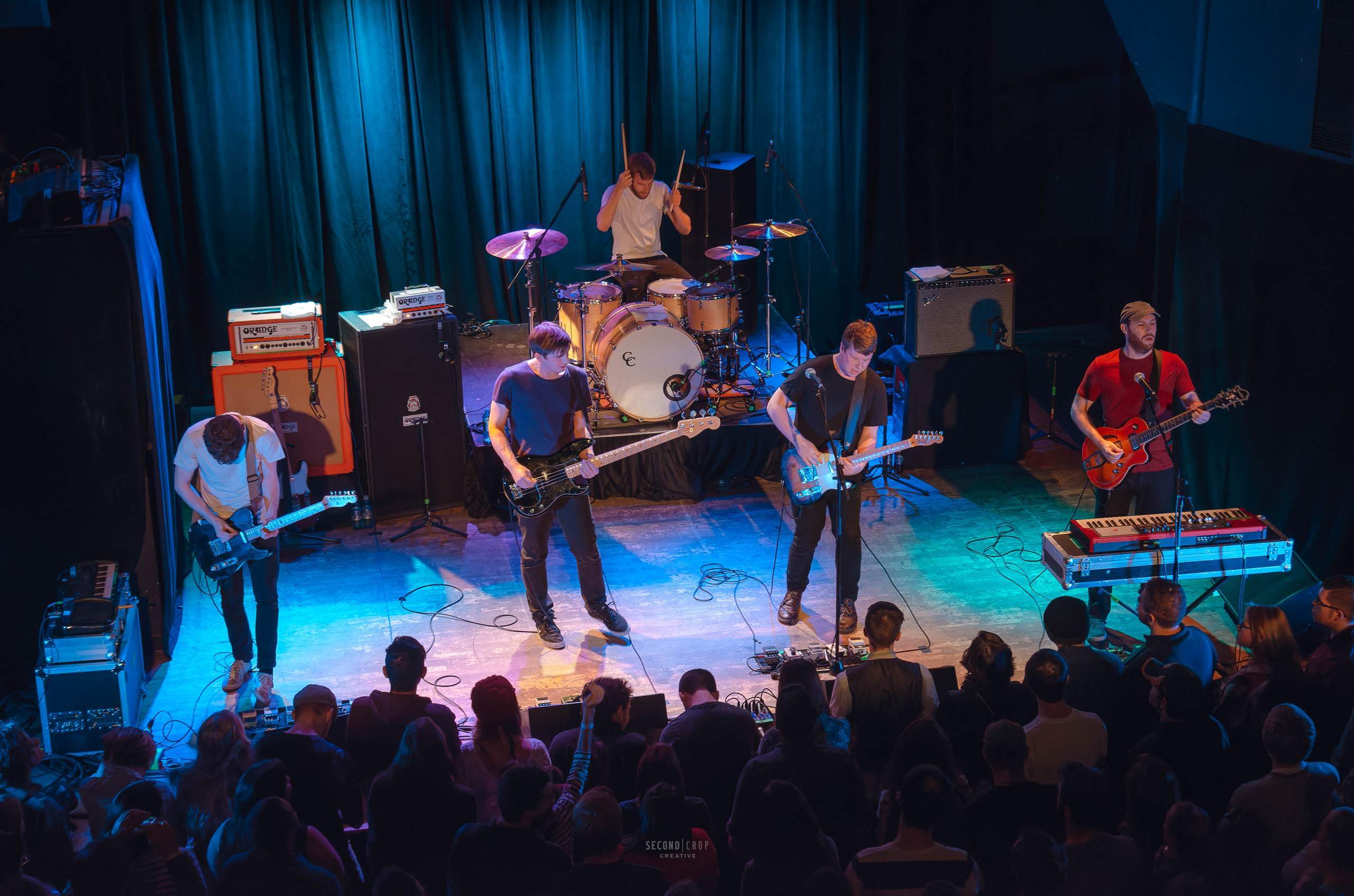 We Were Promised Jetpacks performing at The Majestic in Madison, WI, October 25th, 2014, photography by Ross Harried for Second Crop Music
