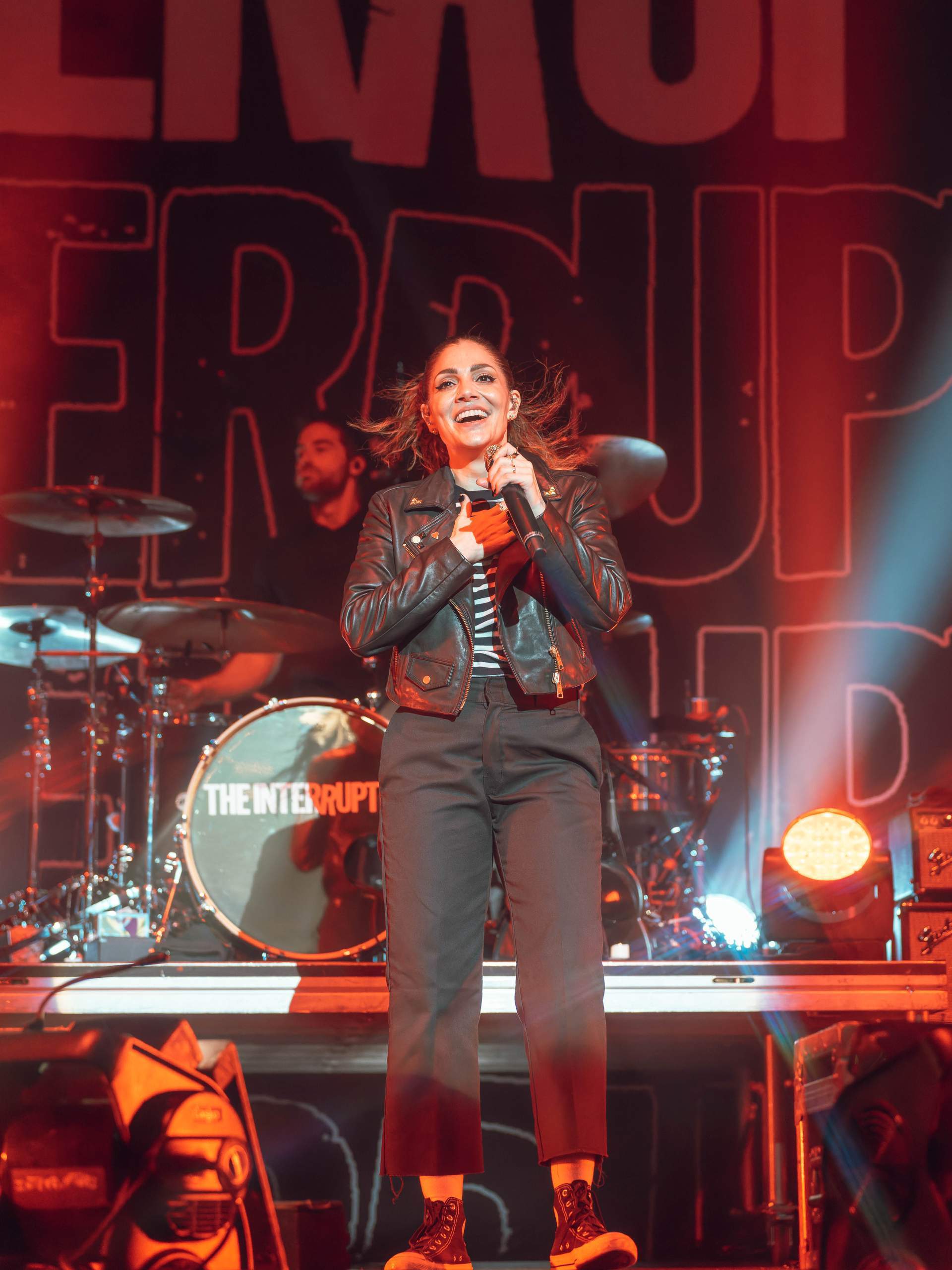 The Interrupters performing at The Rave/Eagles Club in Milwaukee, WI, April 27th, 2024, photography by Ross Harried for Second Crop Music