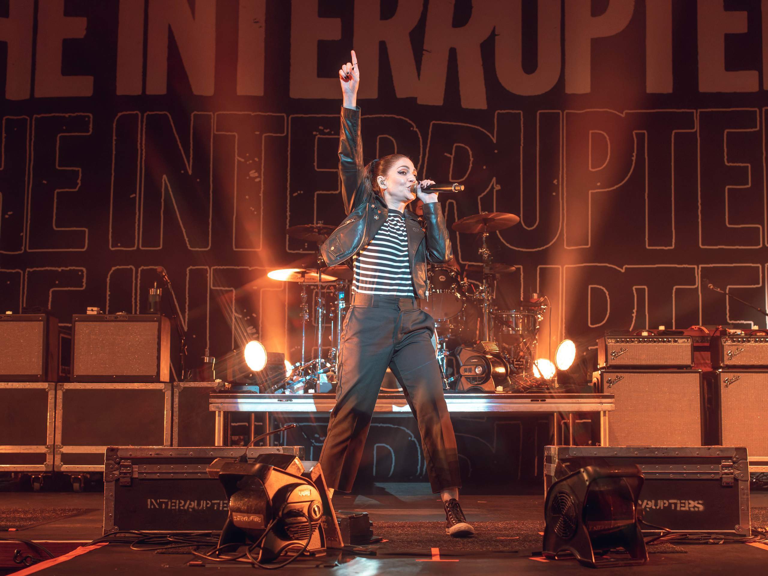 The Interrupters performing at The Rave/Eagles Club in Milwaukee, WI, April 27th, 2024, photography by Ross Harried for Second Crop Music