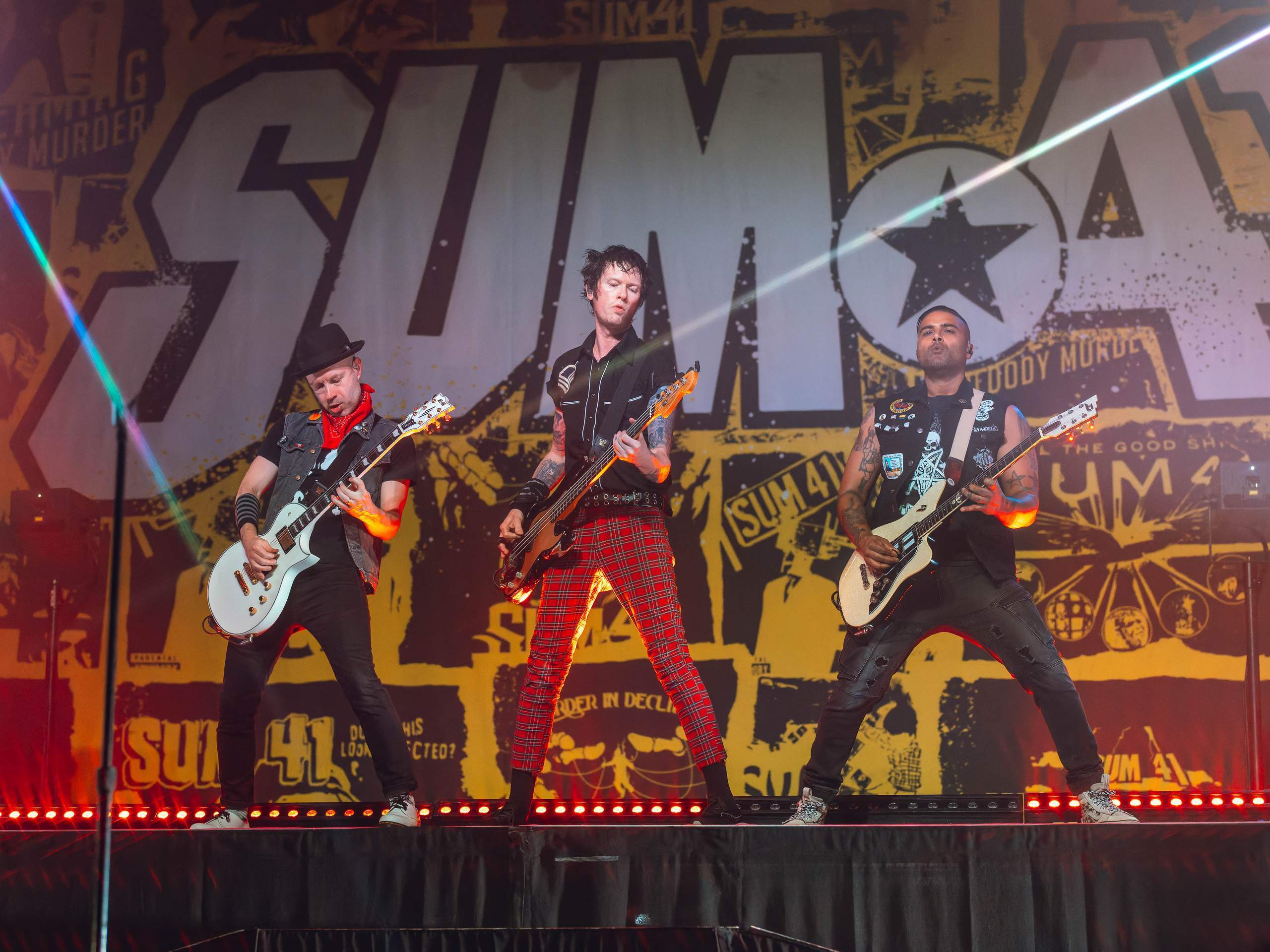 Sum 41 playing their Farewell Tour 'Tour Of The Setting Sum' at The Rave/Eagles Club in Milwaukee, WI, April 27th, 2024, photography by Ross Harried for Second Crop Music