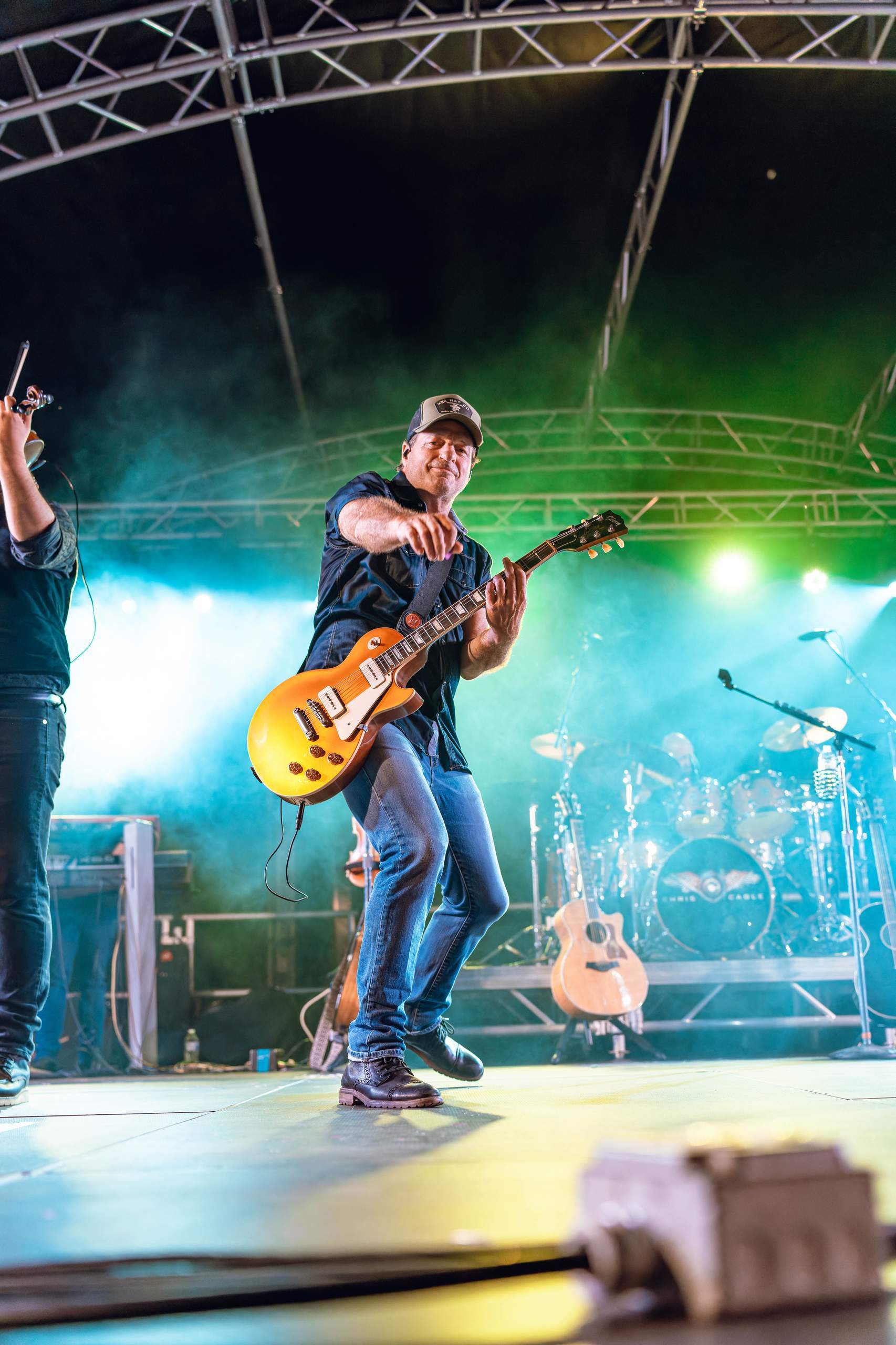 Chris Cagle performs at Tobacco Heritage Days in Edgerton, WI, July 20th, 2024, photography by Ross Harried for Second Crop Music