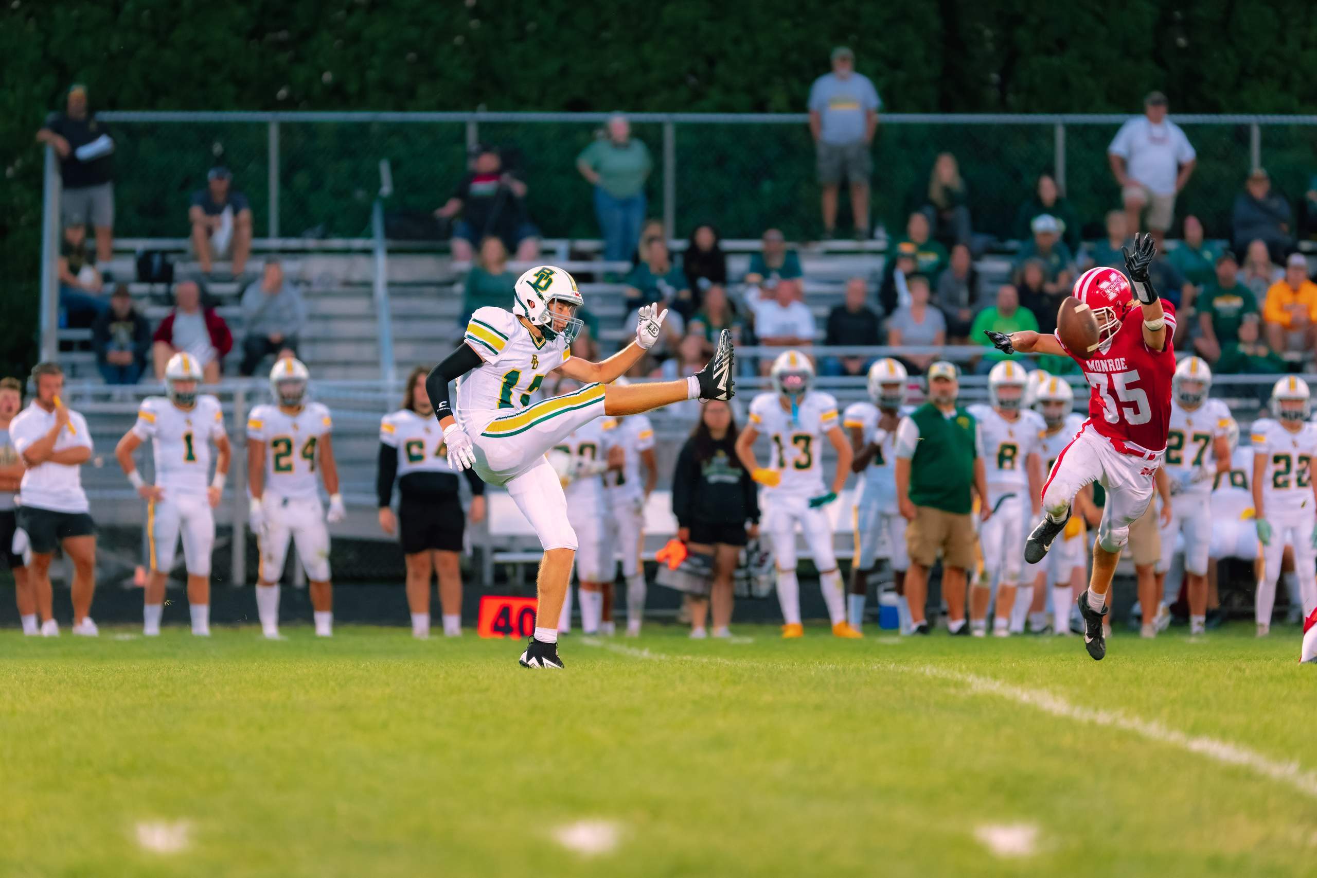Monroe vs Beaver Dam Football, August 18th, 2023, photography by Ross Harried for Second Crop Sports