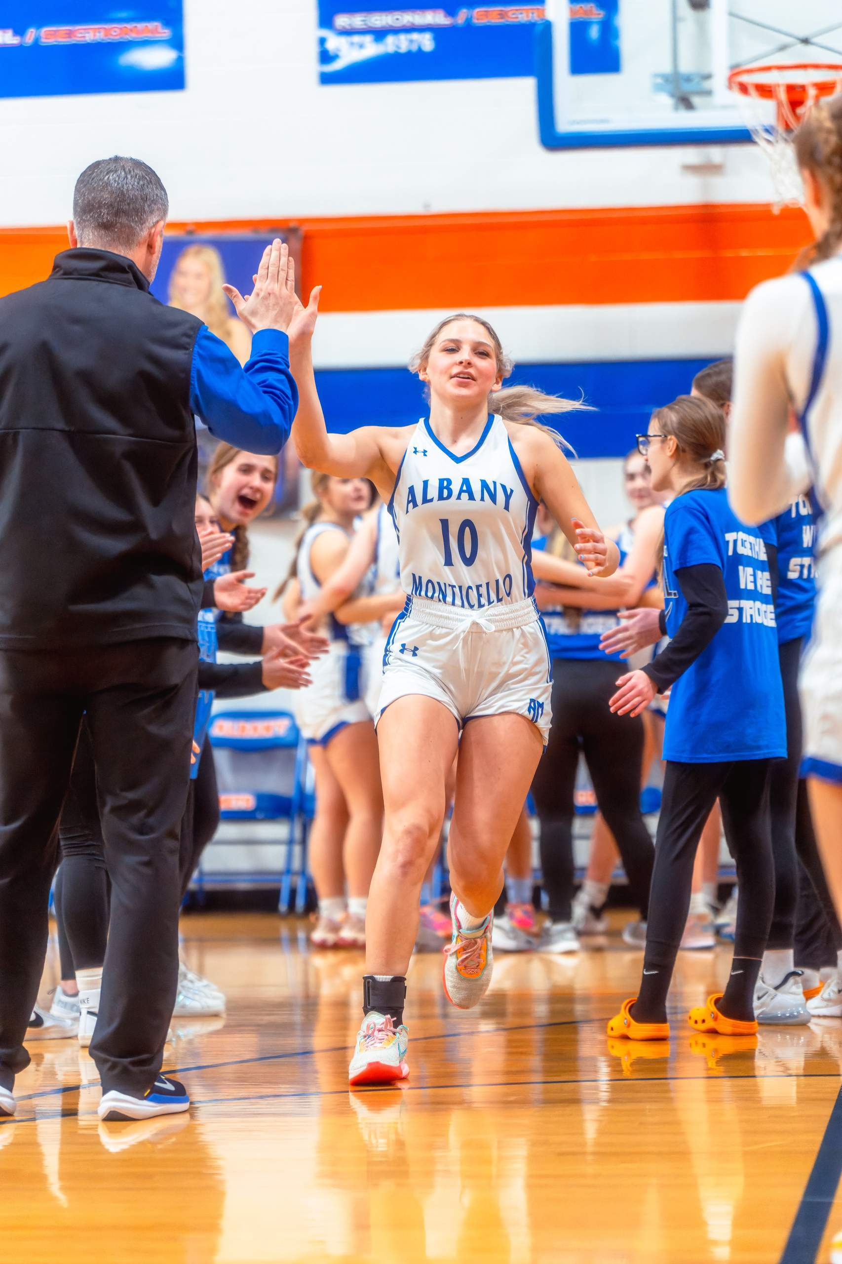 Albany/Monticello vs. Argyle/Pecatonica Girls Basketball, February 6th, 2024, photography by Ross Harried for Second Crop Sports