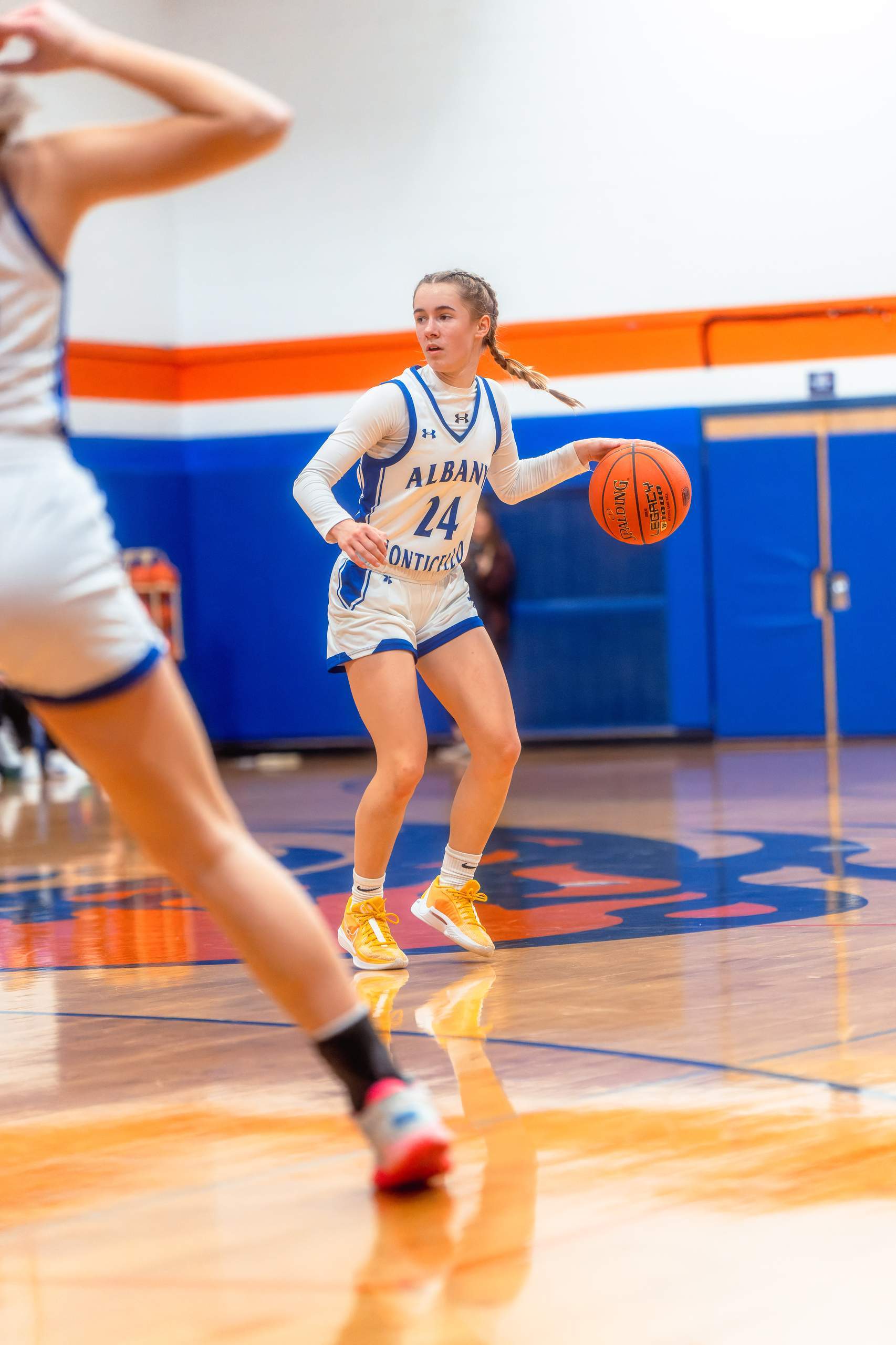 Albany/Monticello vs. Argyle/Pecatonica Girls Basketball, February 6th, 2024, photography by Ross Harried for Second Crop Sports
