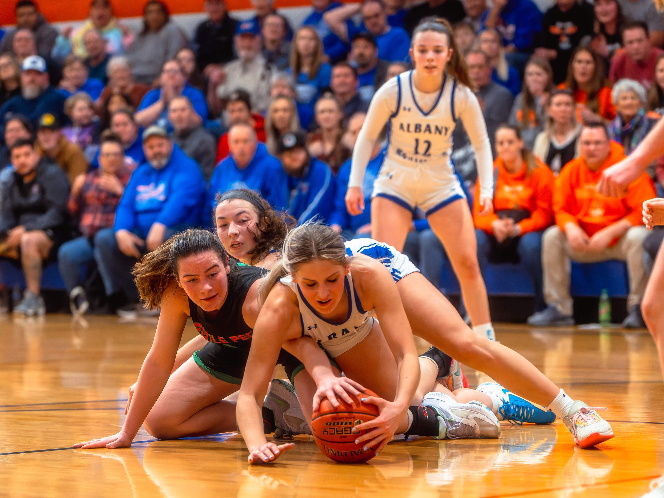 Albany/Monticello vs. Argyle/Pecatonica Girls Basketball, February 6th, 2024, photography by Ross Harried for Second Crop Sports
