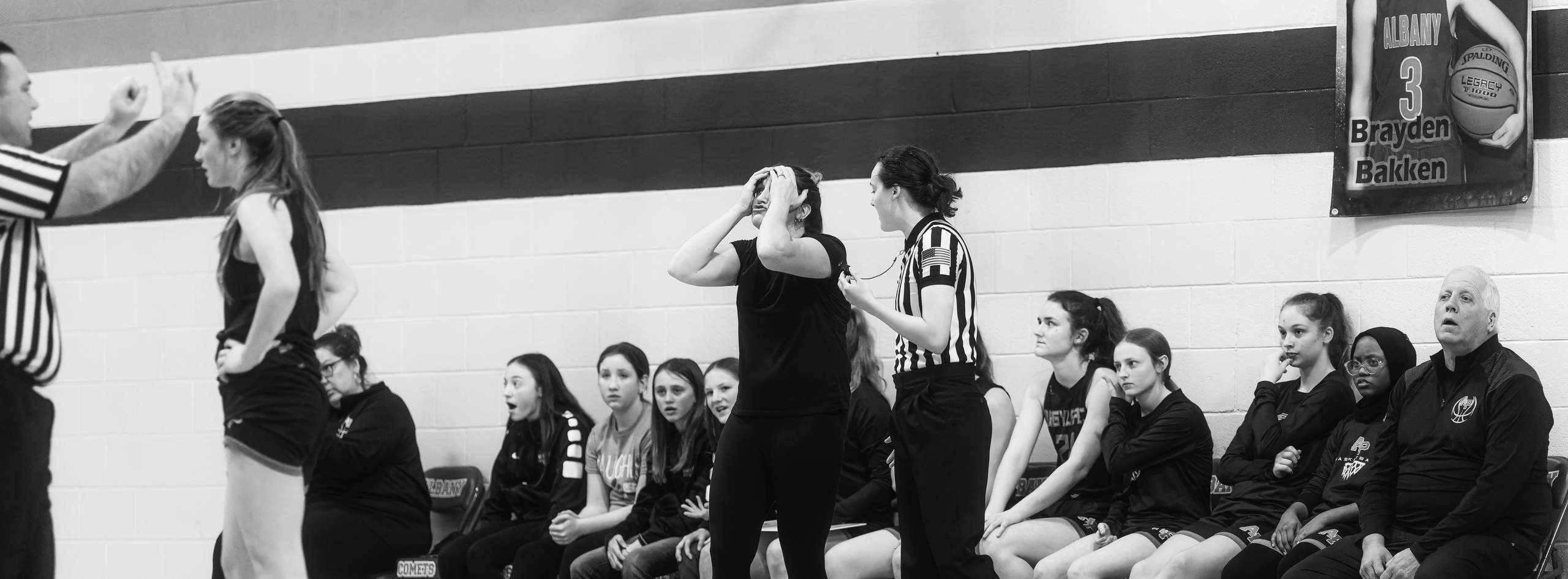 Albany/Monticello vs. Argyle/Pecatonica Girls Basketball, February 6th, 2024, photography by Ross Harried for Second Crop Sports