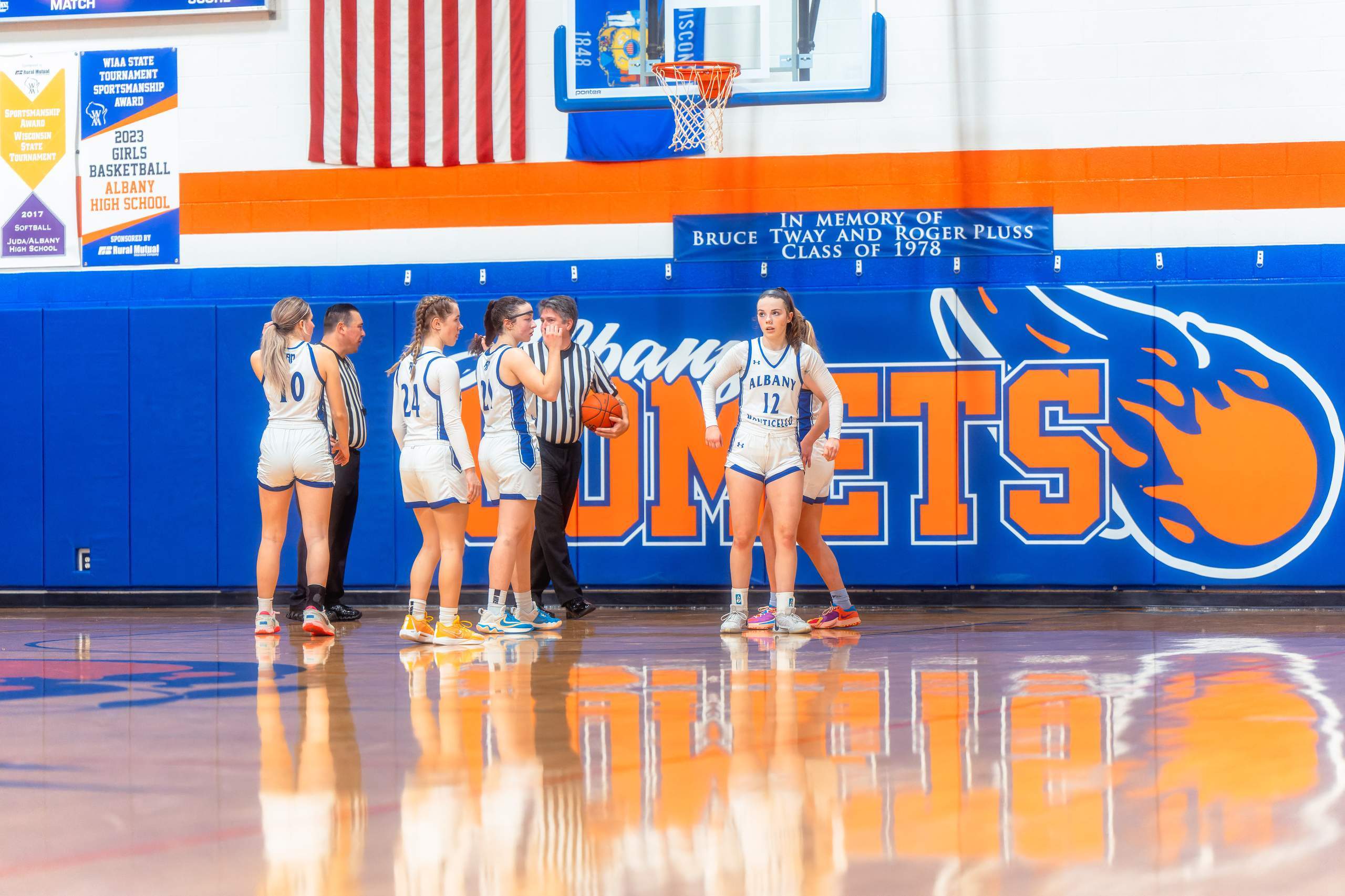 Albany/Monticello vs. Argyle/Pecatonica Girls Basketball, February 6th, 2024, photography by Ross Harried for Second Crop Sports