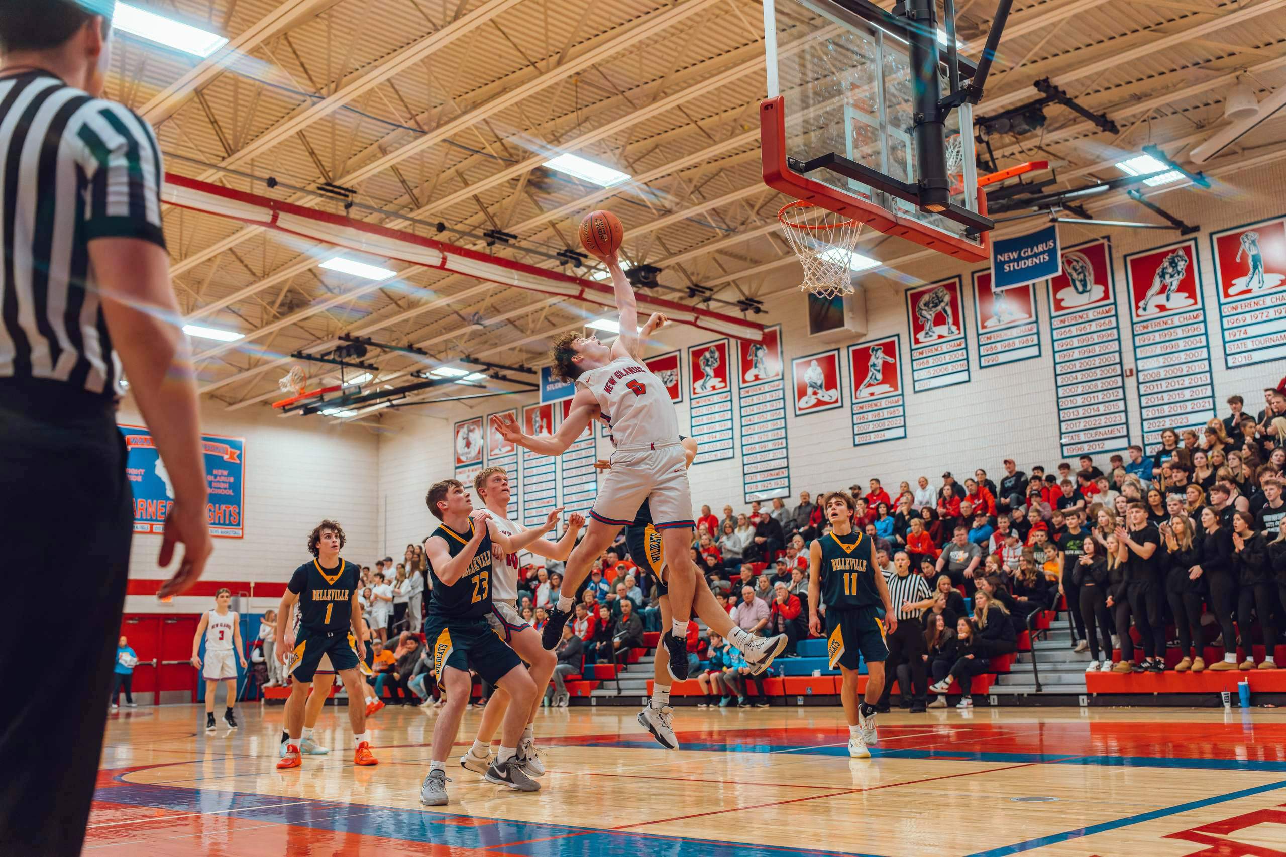 New Glarus vs Belleville, February 13th, 2024, photography by Ross Harried for Second Crop Sports