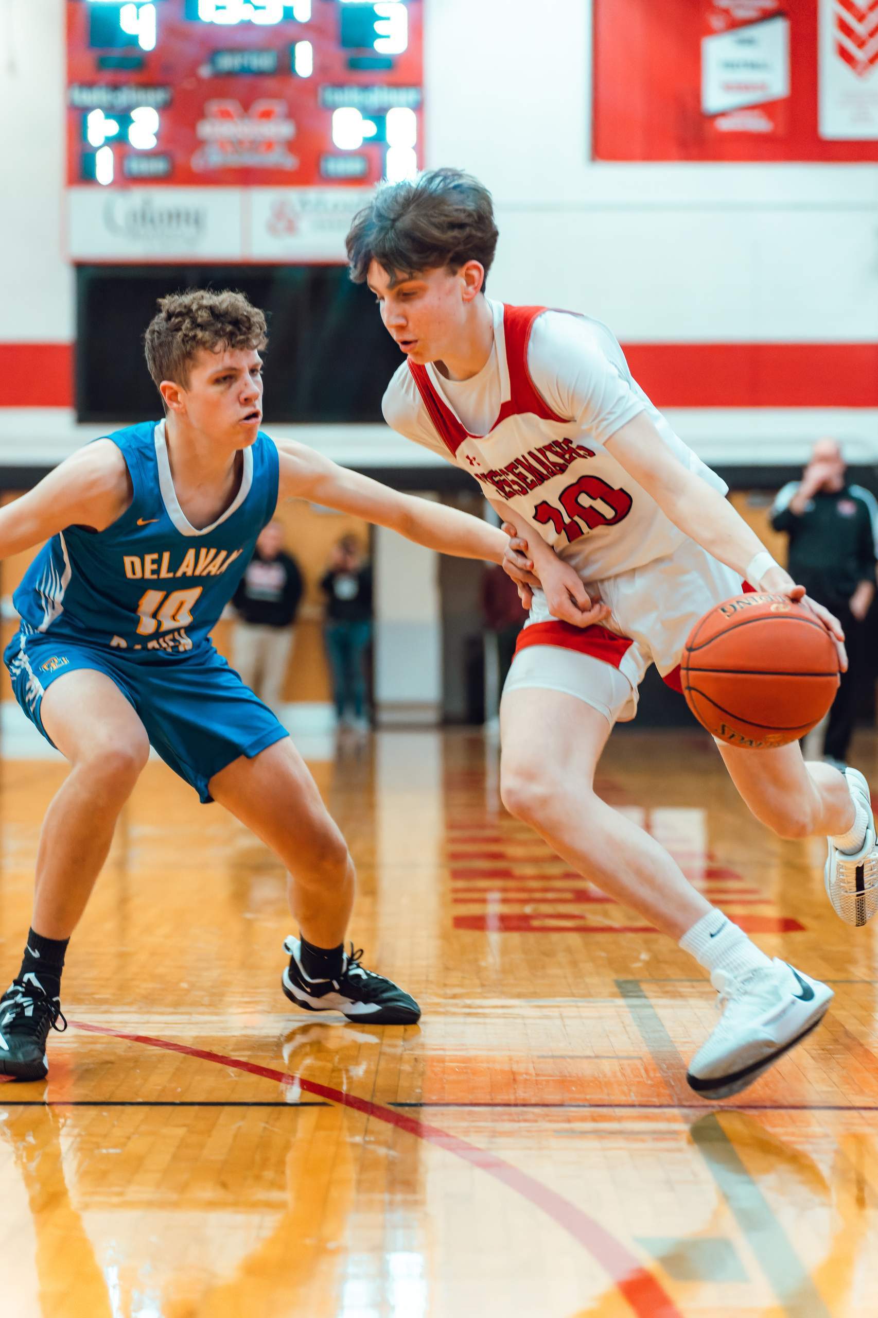 Monroe vs. Delavan-Darien Basketball, February 19th, 2024, photography by Ross Harried for Second Crop Sports
