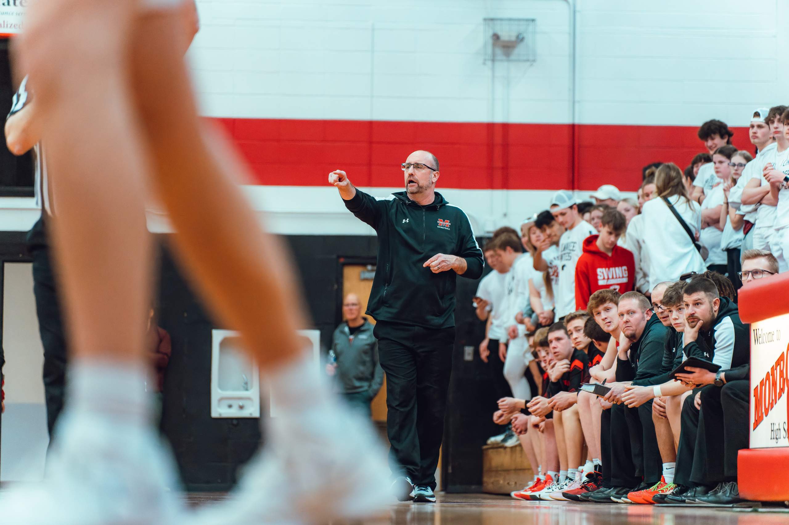 Monroe vs. Delavan-Darien Basketball, February 19th, 2024, photography by Ross Harried for Second Crop Sports