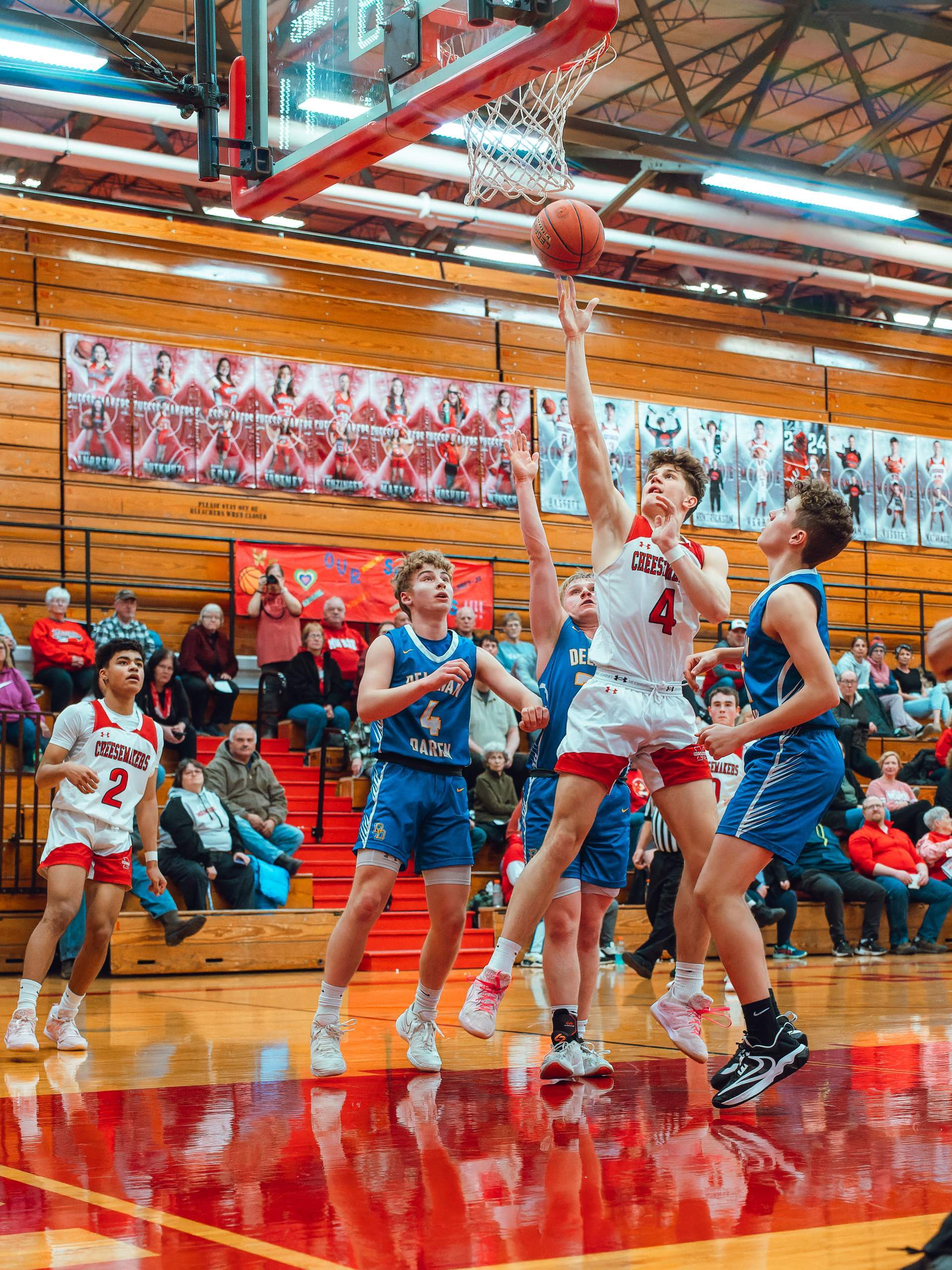 Monroe vs. Delavan-Darien Basketball, February 19th, 2024, photography by Ross Harried for Second Crop Sports