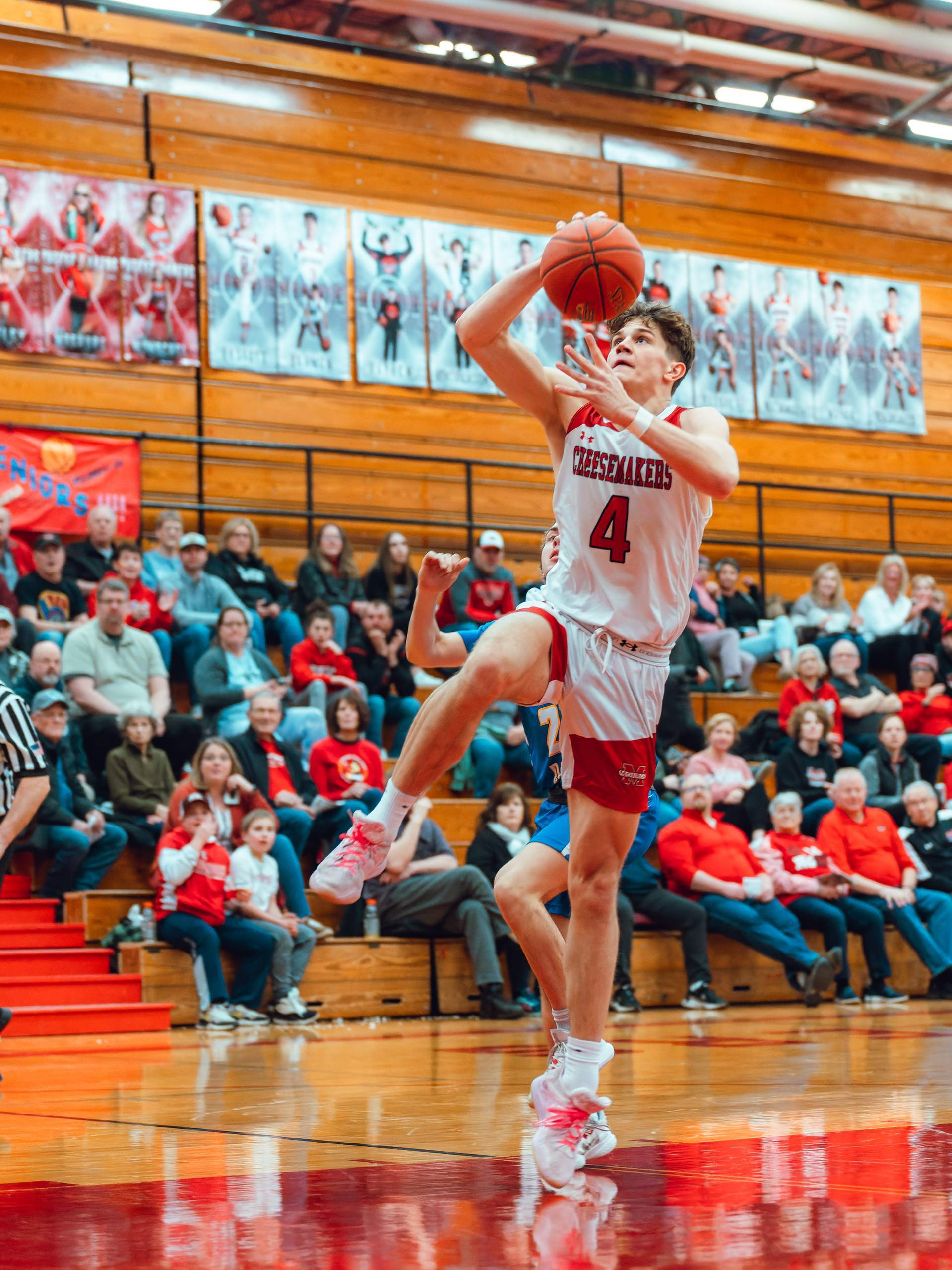 Monroe vs. Delavan-Darien Basketball, February 19th, 2024, photography by Ross Harried for Second Crop Sports