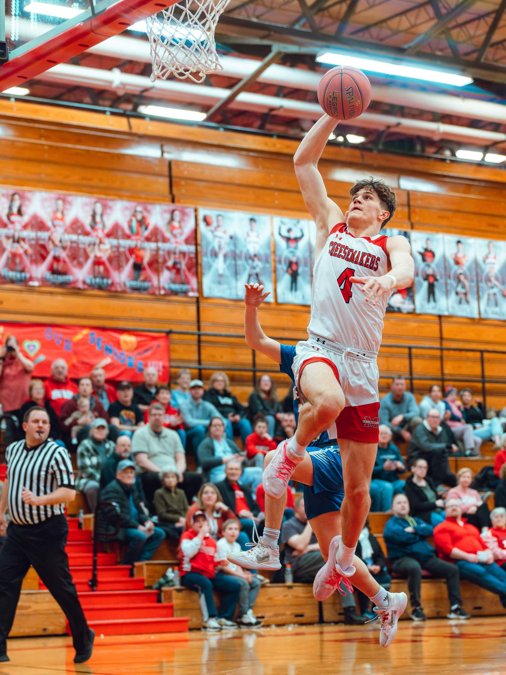 Monroe vs. Delavan-Darien Basketball, February 19th, 2024, photography by Ross Harried for Second Crop Sports