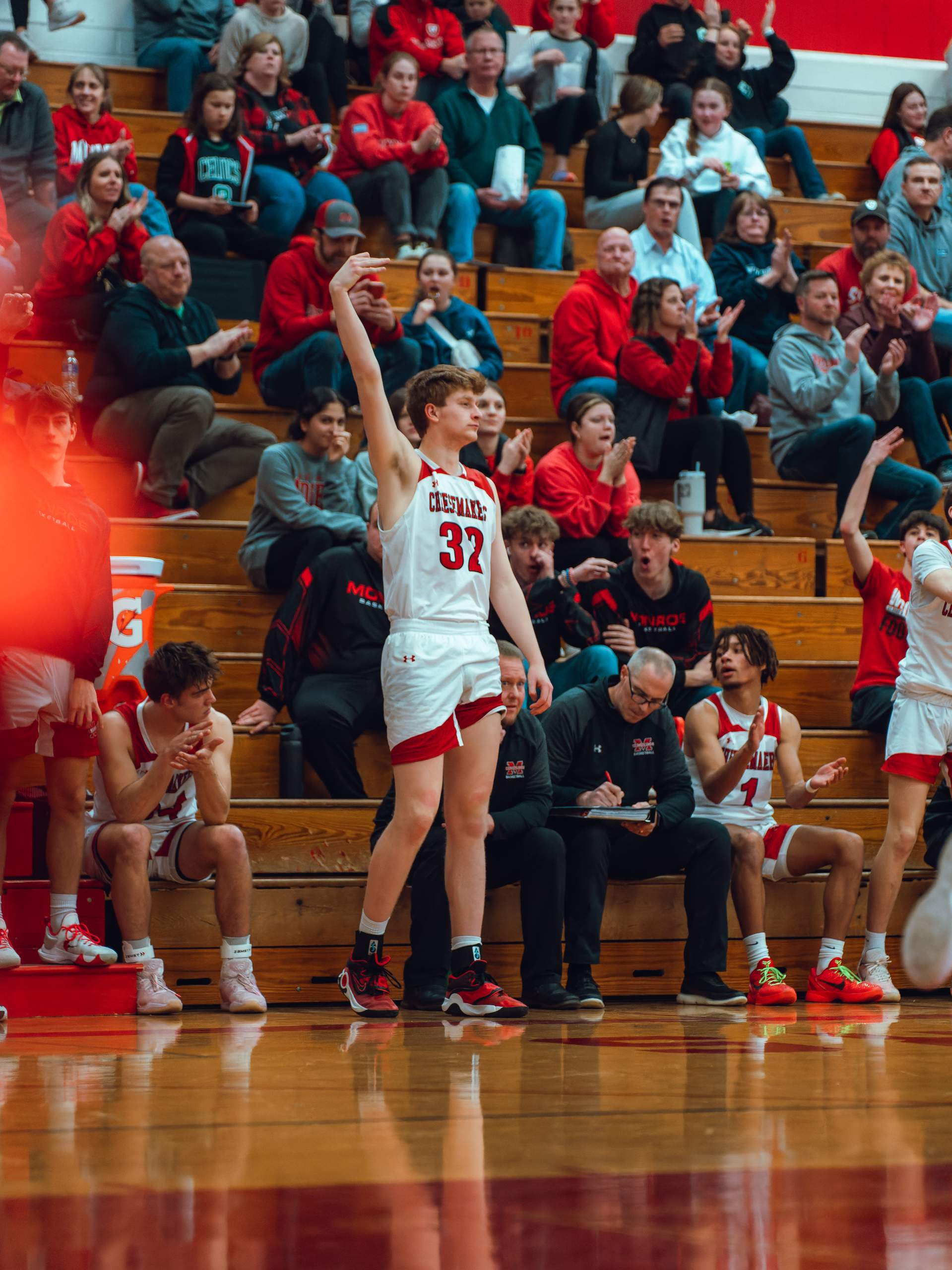 Monroe vs. Delavan-Darien Basketball, February 19th, 2024, photography by Ross Harried for Second Crop Sports