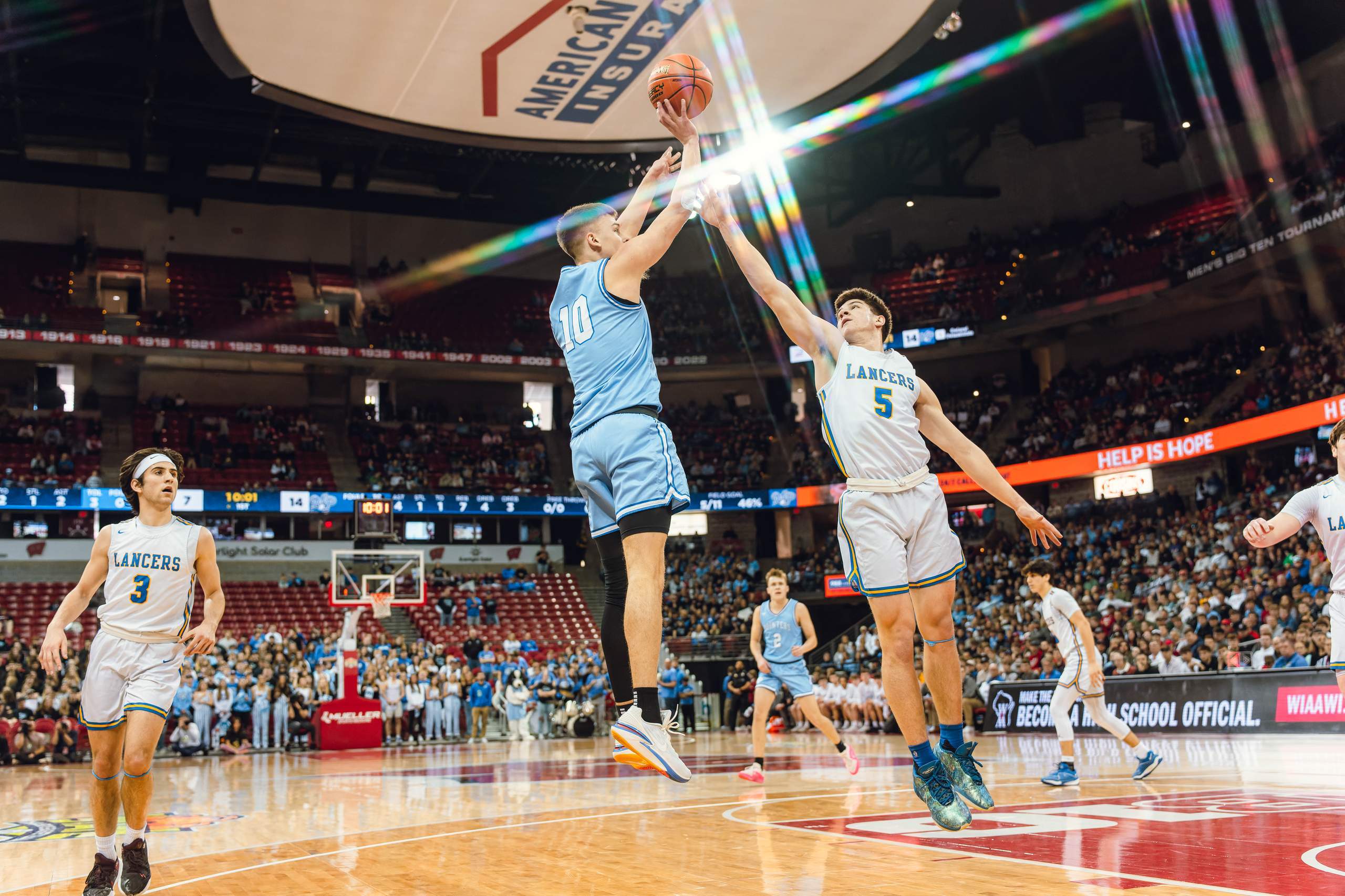 WIAA Boys Division 4 Championship Game between Mineral Point and Kenosha St. Joseph Catholic, photography by Ross Harried for Second Crop Sports