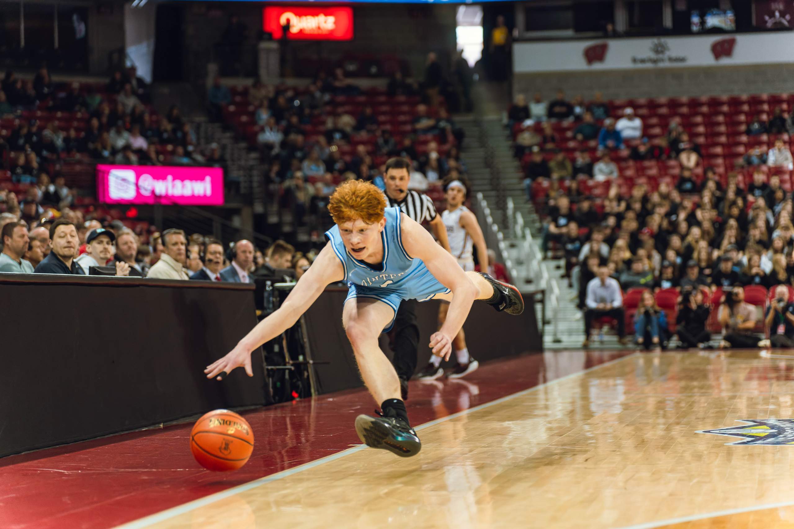 WIAA Boys Division 4 Championship Game between Mineral Point and Kenosha St. Joseph Catholic, photography by Ross Harried for Second Crop Sports