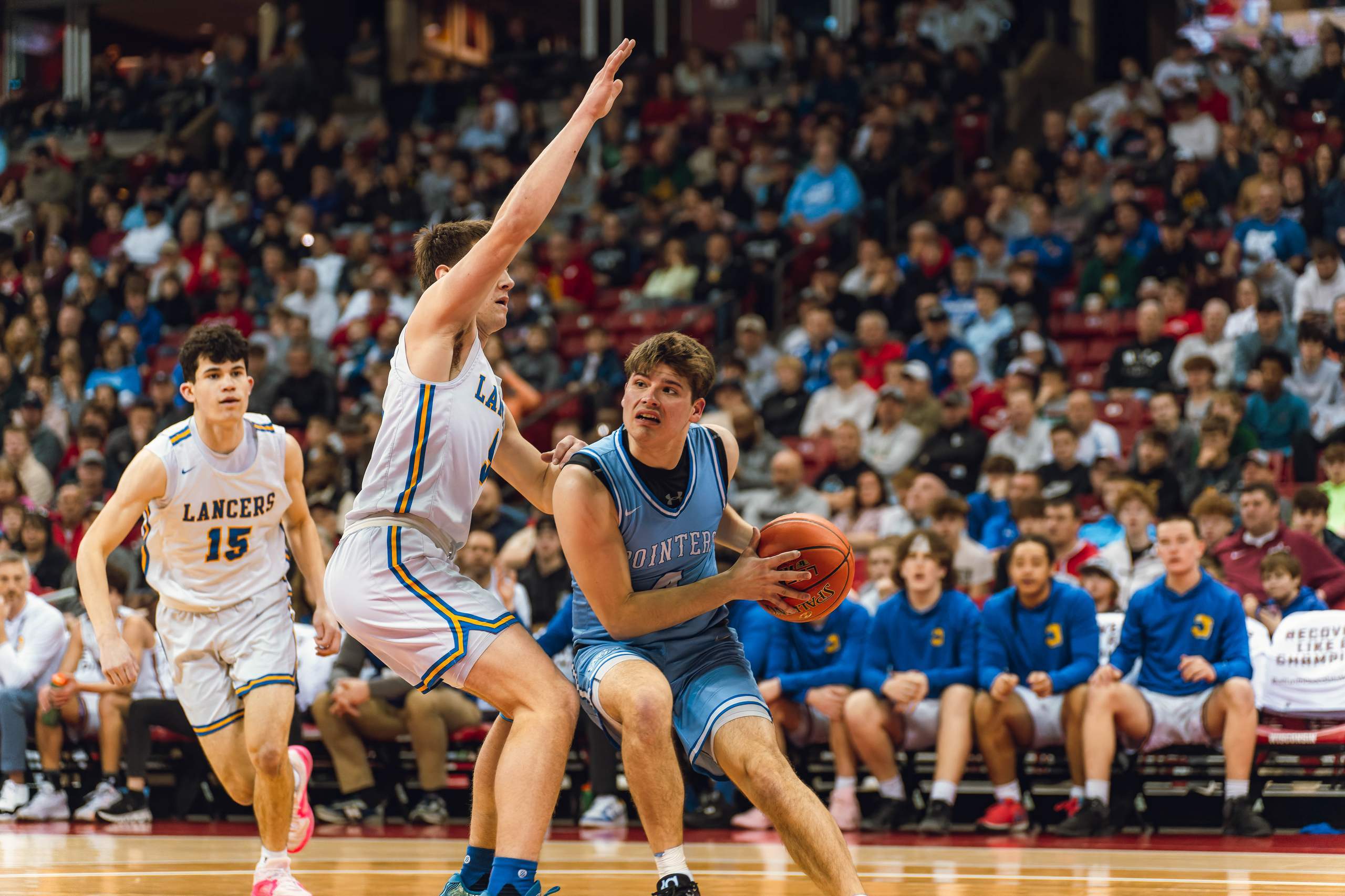 WIAA Boys Division 4 Championship Game between Mineral Point and Kenosha St. Joseph Catholic, photography by Ross Harried for Second Crop Sports