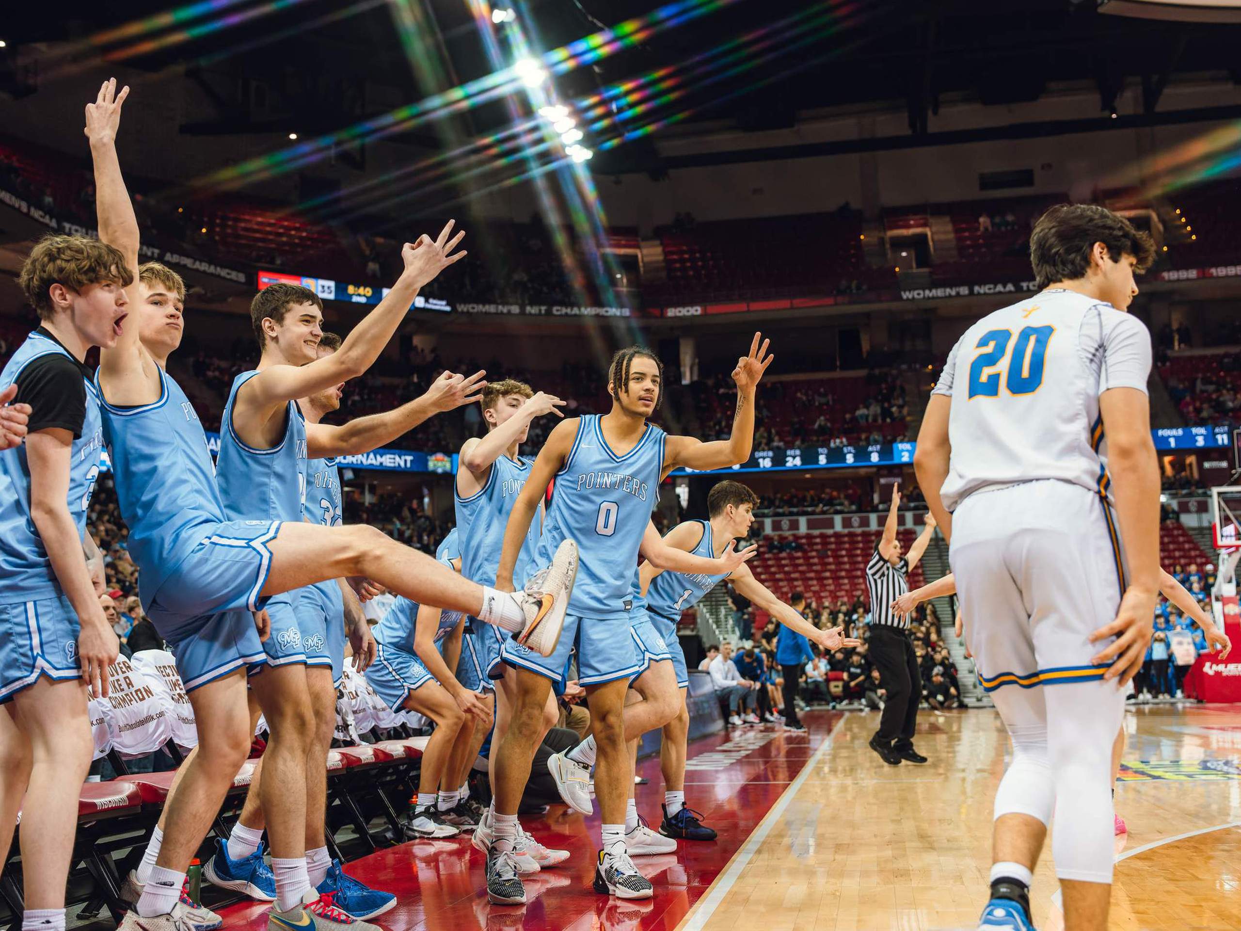 WIAA Boys Division 4 Championship Game between Mineral Point and Kenosha St. Joseph Catholic, photography by Ross Harried for Second Crop Sports