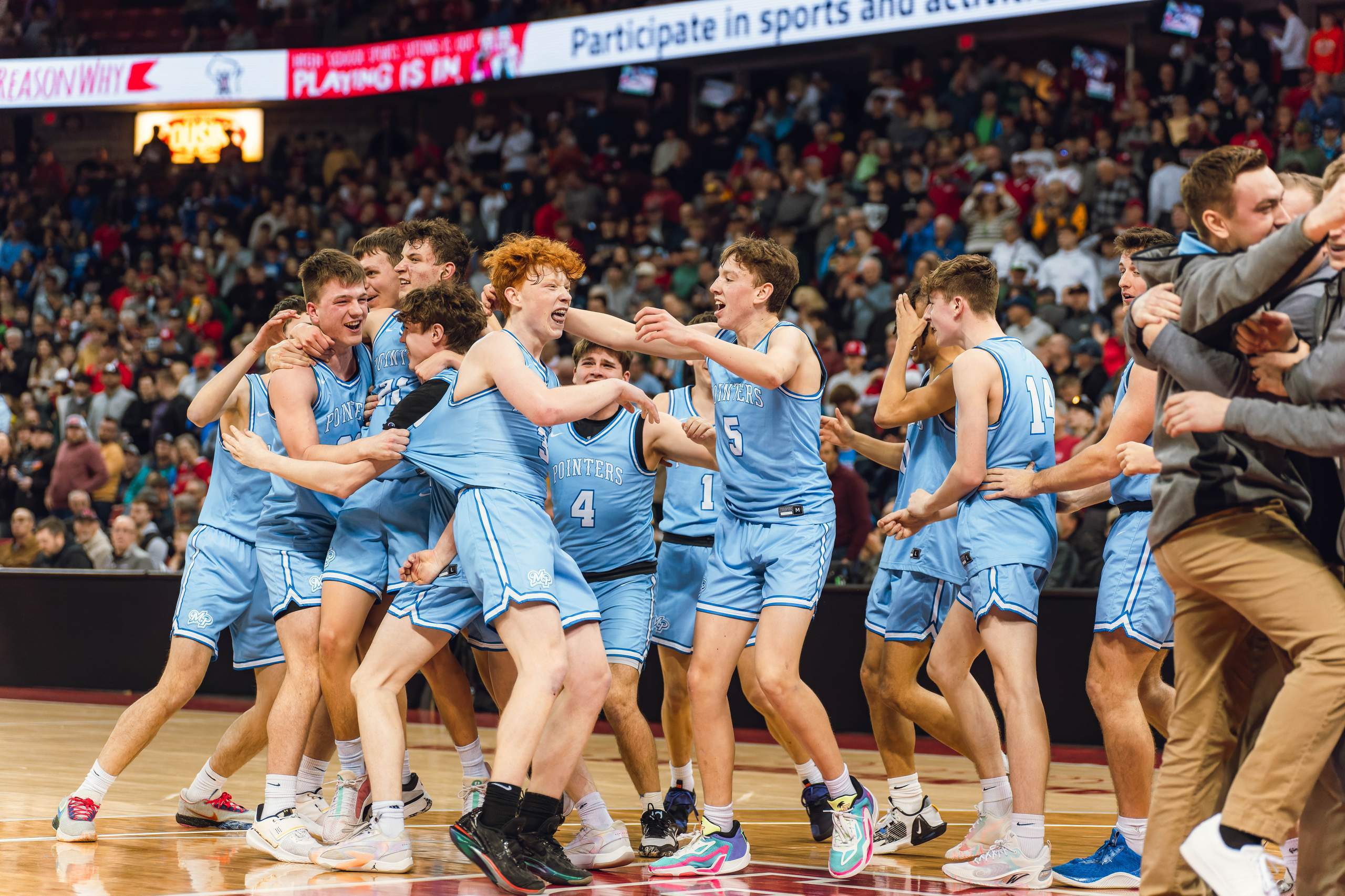 WIAA Boys Division 4 Championship Game between Mineral Point and Kenosha St. Joseph Catholic, photography by Ross Harried for Second Crop Sports
