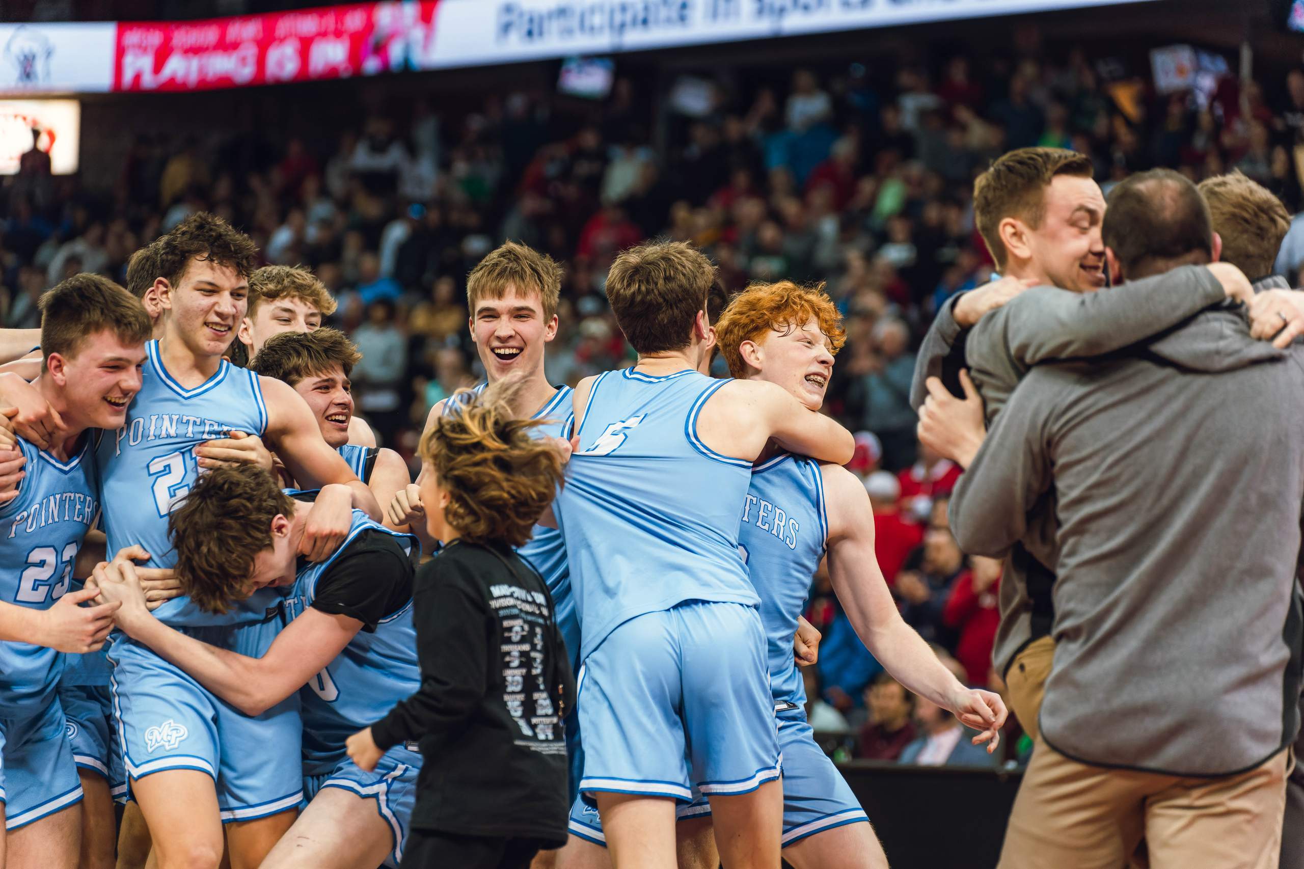 WIAA Boys Division 4 Championship Game between Mineral Point and Kenosha St. Joseph Catholic, photography by Ross Harried for Second Crop Sports