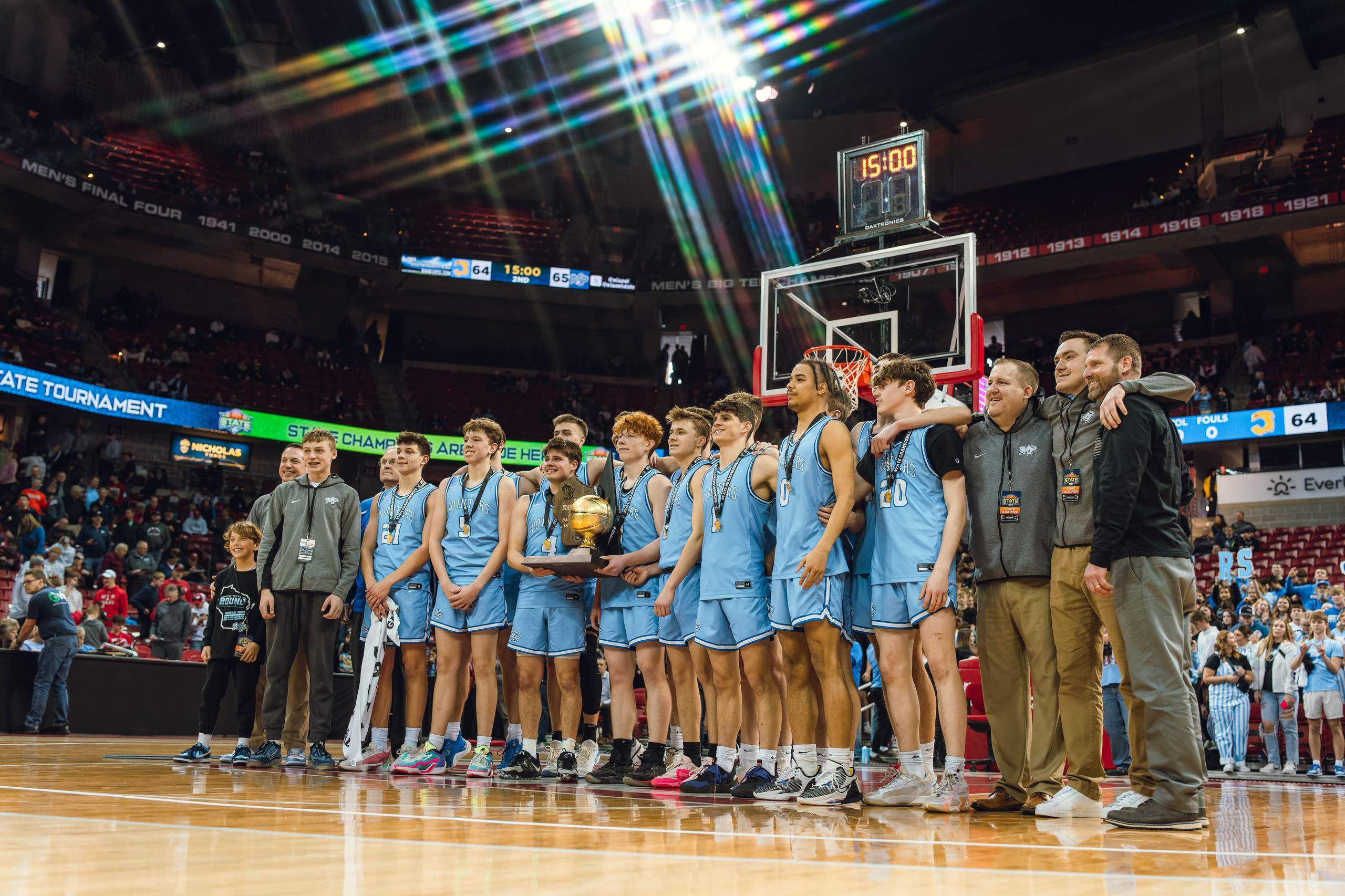 WIAA Boys Division 4 Championship Game between Mineral Point and Kenosha St. Joseph Catholic, photography by Ross Harried for Second Crop Sports