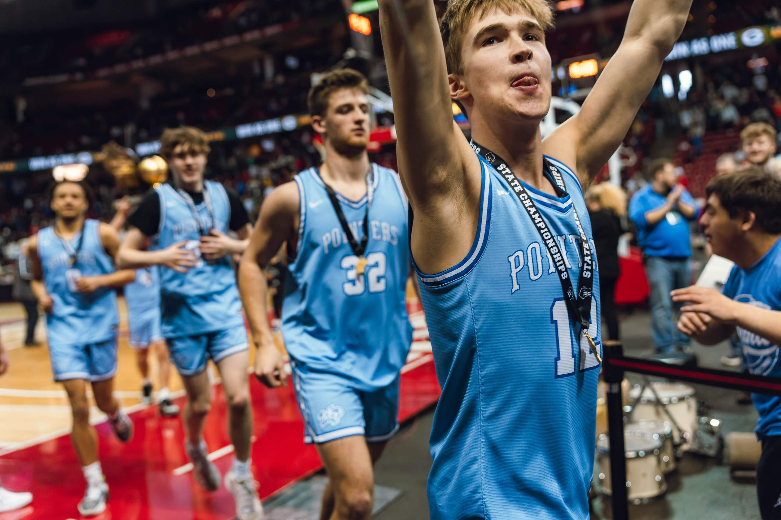 WIAA Boys Division 4 Championship Game between Mineral Point and Kenosha St. Joseph Catholic, photography by Ross Harried for Second Crop Sports