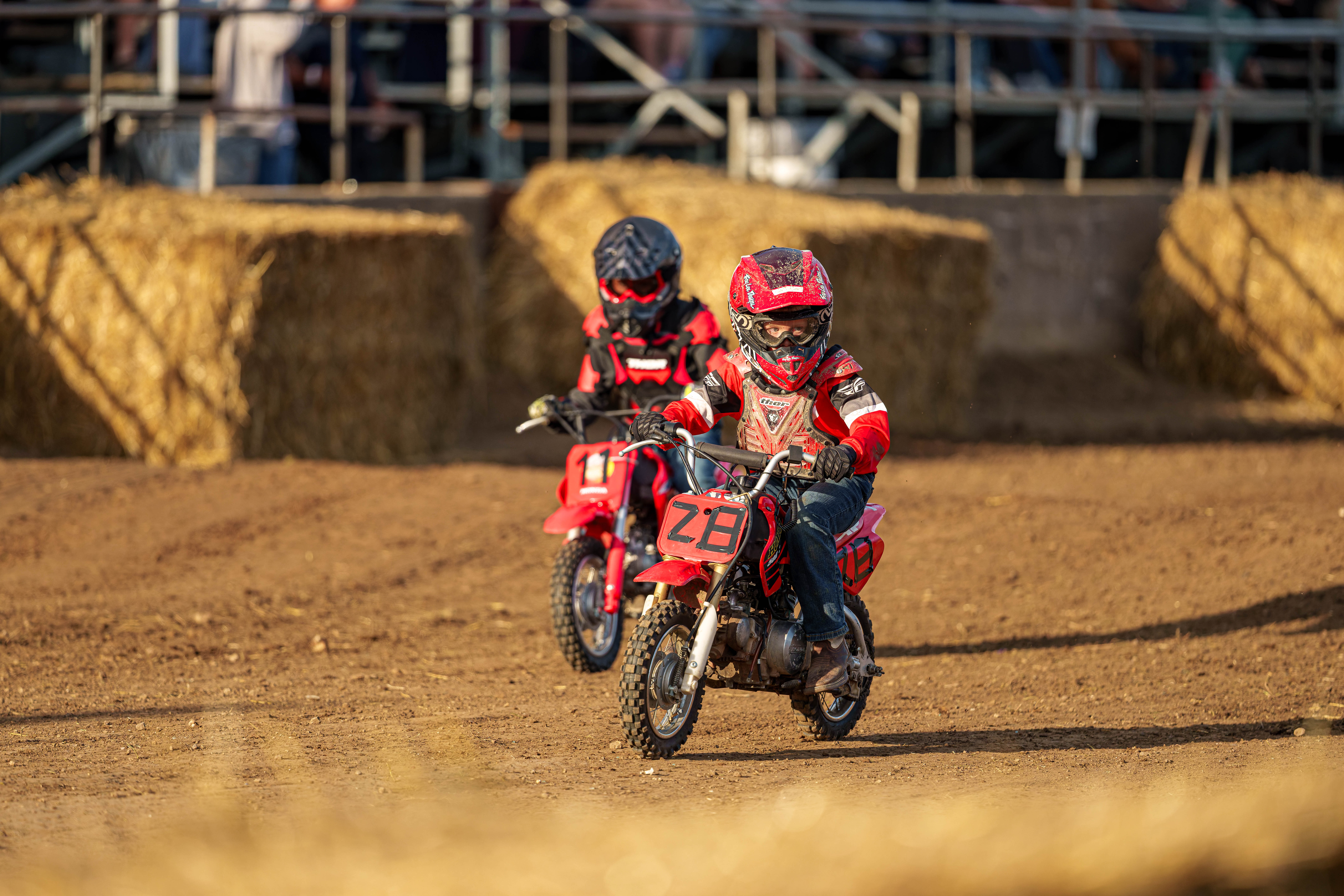 SWIRA dirt bike and atv races at the Green County Fair in Monroe, Wisconsin on July 17th, 2025. Photography by Ross Harried for Second Crop Sports.