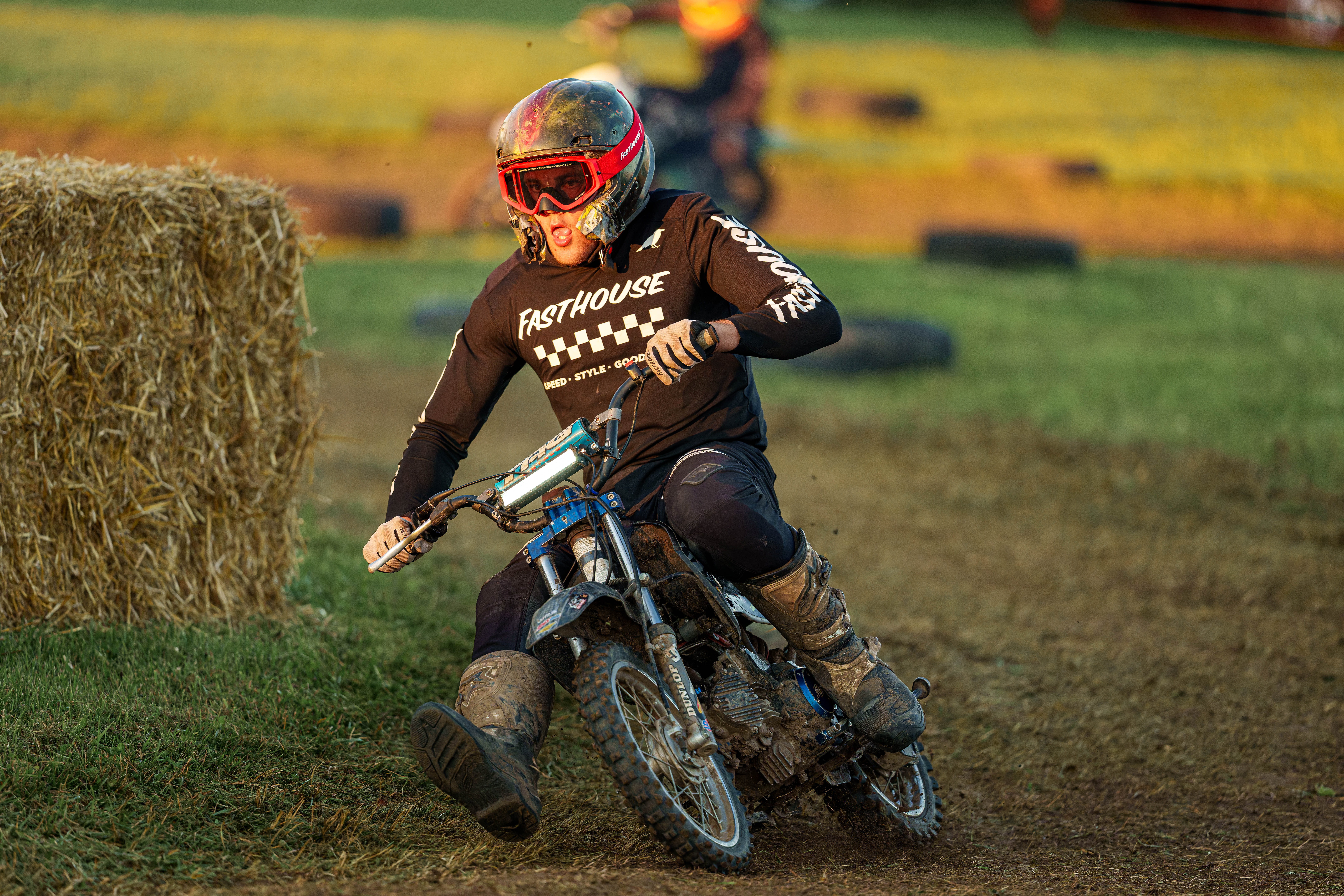 SWIRA dirt bike and atv races at the Green County Fair in Monroe, Wisconsin on July 17th, 2025. Photography by Ross Harried for Second Crop Sports.